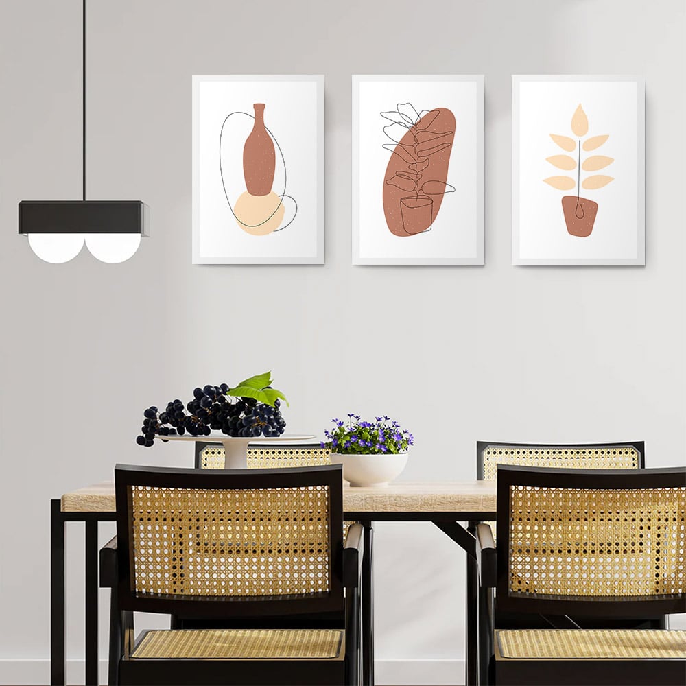Set 3 tablouri Boho minimalism plante - Dimensiune multicanvas: 3 tablouri 80x120 cm Set 3 tablouri Boho minimalism plante - Dimensiune multicanvas: 3 tablouri 80x120 cm