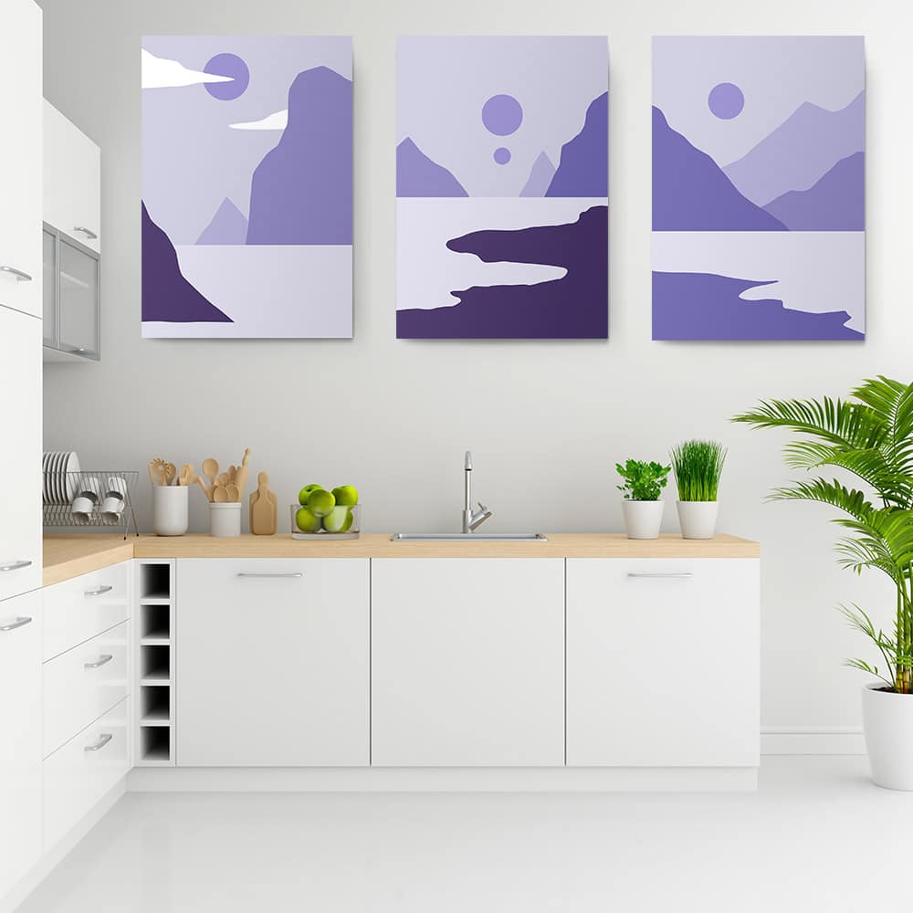 Set 3 tablouri Boho minimalism peisaj marin - Dimensiune multicanvas: 3 tablouri 80x120 cm Set 3 tablouri Boho minimalism peisaj marin - Dimensiune multicanvas: 3 tablouri 80x120 cm