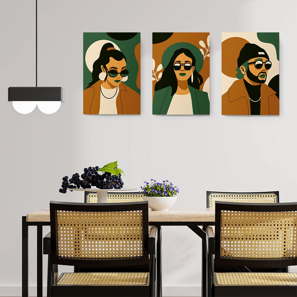 Set 3 tablouri minimalist portrete femei barbat - Dimensiune multicanvas: 3 tablouri 40x60 cm Set 3 tablouri minimalist portrete femei barbat - Dimensiune multicanvas: 3 tablouri 40x60 cm