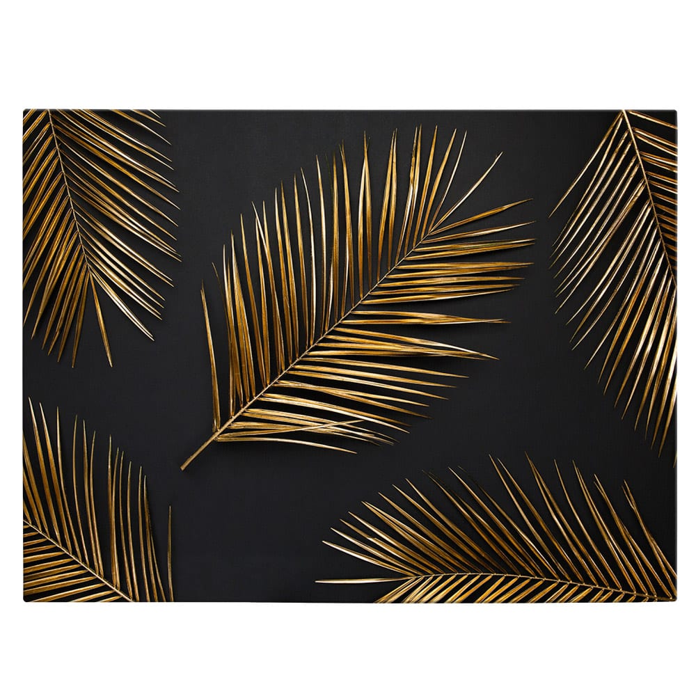 Frunze aurii tropicale tablou - Material produs:: Tablou canvas pe panza CU RAMA, Dimensiunea:: 60x80 cm Frunze aurii tropicale tablou - Material produs:: Tablou canvas pe panza CU RAMA, Dimensiunea:: 60x80 cm