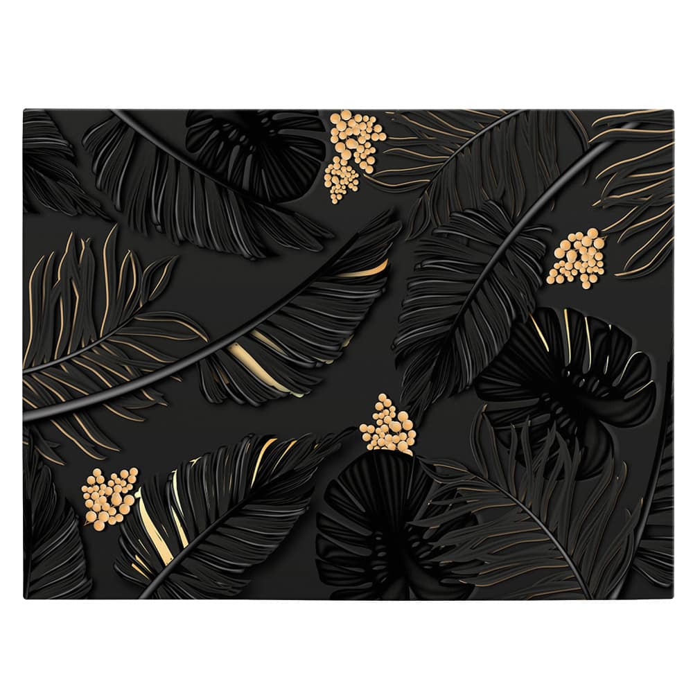 Frunze tropicale cu auriu tablou - Material produs:: Poster pe hartie FARA RAMA, Dimensiunea:: 60x80 cm Frunze tropicale cu auriu tablou - Material produs:: Poster pe hartie FARA RAMA, Dimensiunea:: 60x80 cm