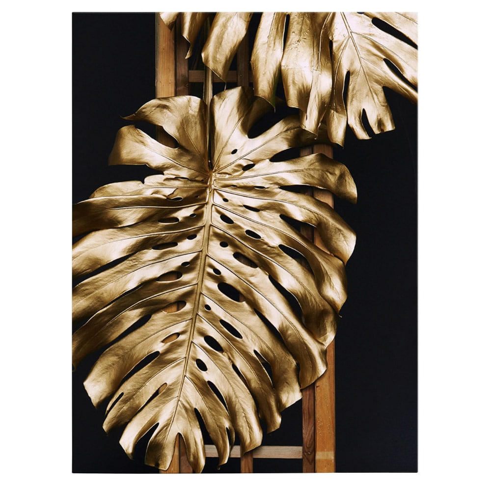 Frunza Aurie Monstera Tablou - Material produs:: Tablou canvas pe panza CU RAMA, Dimensiunea:: 70x100 cm Frunza Aurie Monstera Tablou - Material produs:: Tablou canvas pe panza CU RAMA, Dimensiunea:: 70x100 cm