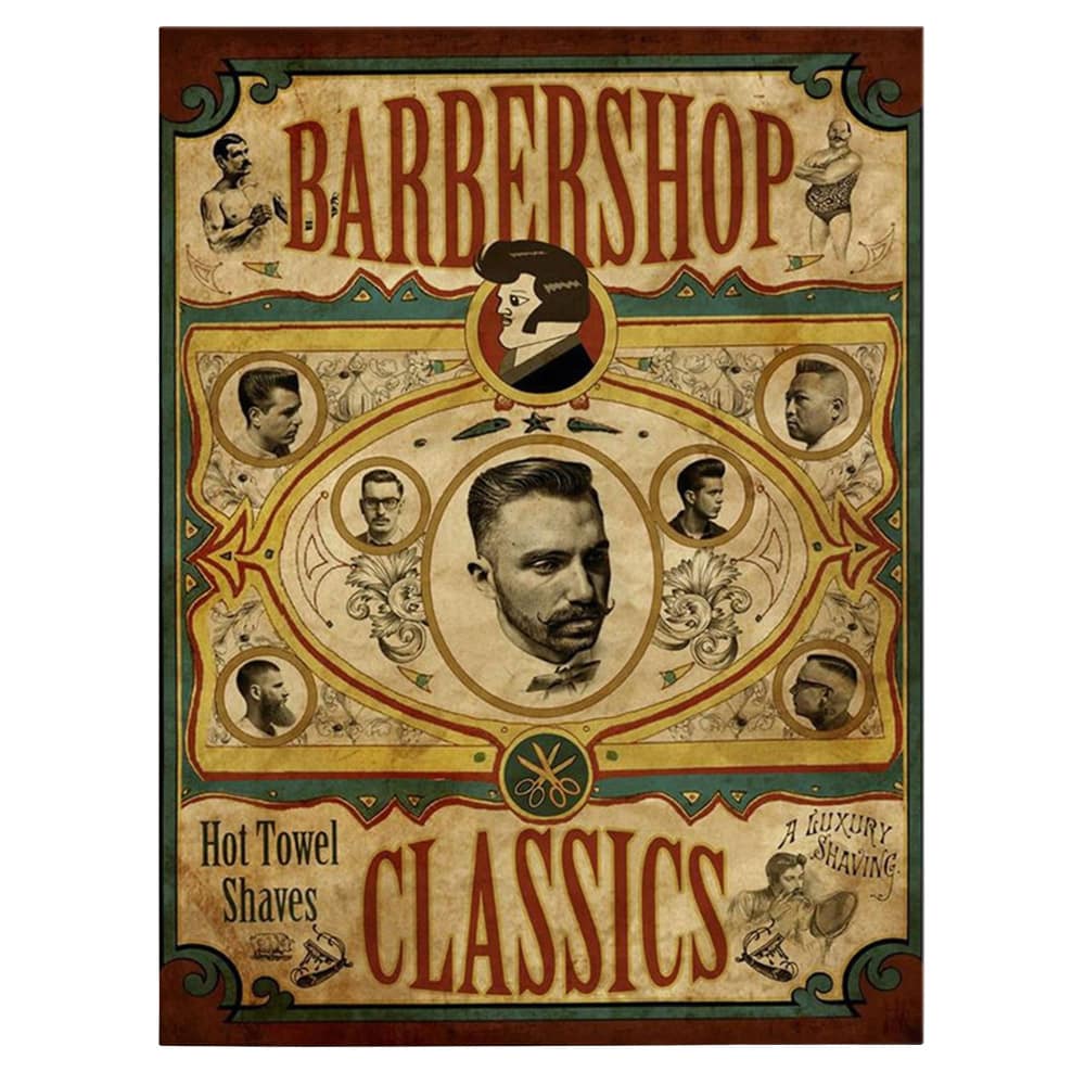 Barber Shop Tablou shaving vintage - Material produs:: Poster pe hartie FARA RAMA, Dimensiunea:: 30x40 cm Barber Shop Tablou shaving vintage - Material produs:: Poster pe hartie FARA RAMA, Dimensiunea:: 30x40 cm