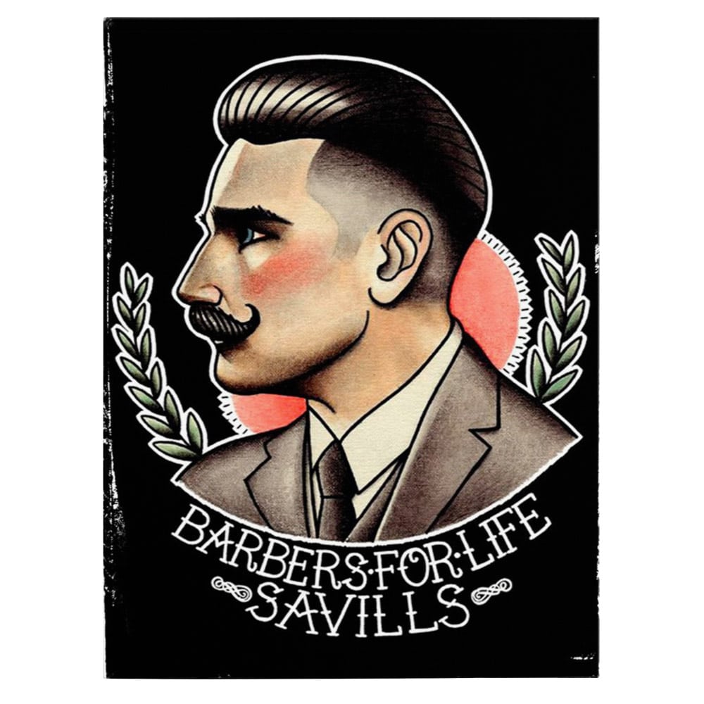Barber Shop Tablou Barber for life vintage - Material produs:: Poster pe hartie FARA RAMA, Dimensiunea:: 70x100 cm