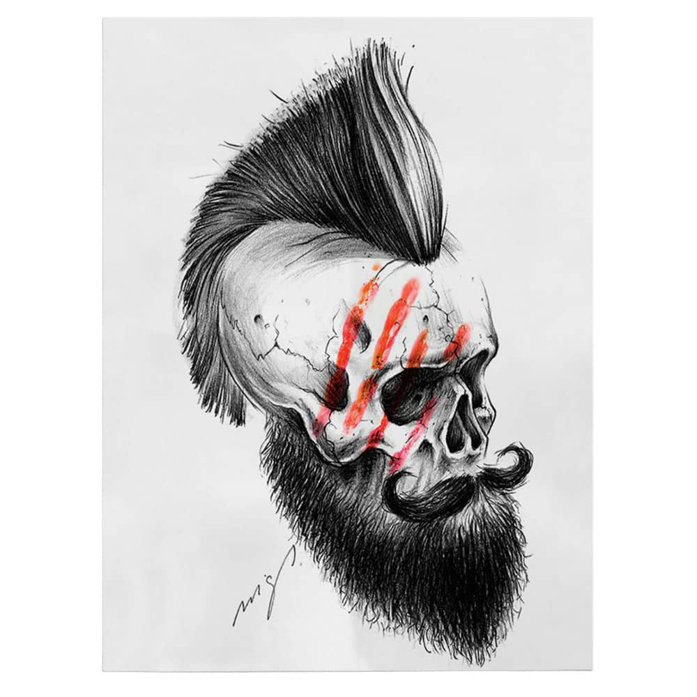 Barber Shop Tablou Craniu Vintage - Material produs:: Tablou canvas pe panza CU RAMA, Dimensiunea:: 20x30 cm Barber Shop Tablou Craniu Vintage - Material produs:: Tablou canvas pe panza CU RAMA, Dimensiunea:: 20x30 cm