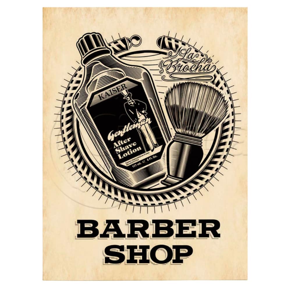 Barber Shop Tablou Vintage - Material produs:: Tablou canvas pe panza CU RAMA, Dimensiunea:: 70x100 cm Barber Shop Tablou Vintage - Material produs:: Tablou canvas pe panza CU RAMA, Dimensiunea:: 70x100 cm