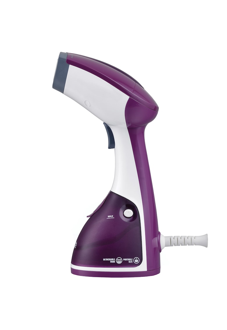 Aparat de calcat vertical - 1100 W - Rezervor detasabil 0.25l - Jet abur continuu - Debit de abur 17 +/- 4g / min - Mov Aparat de calcat vertical - 1100 W - Rezervor detasabil 0.25l - Jet abur continuu - Debit de abur 17 +/- 4g / min - Mov