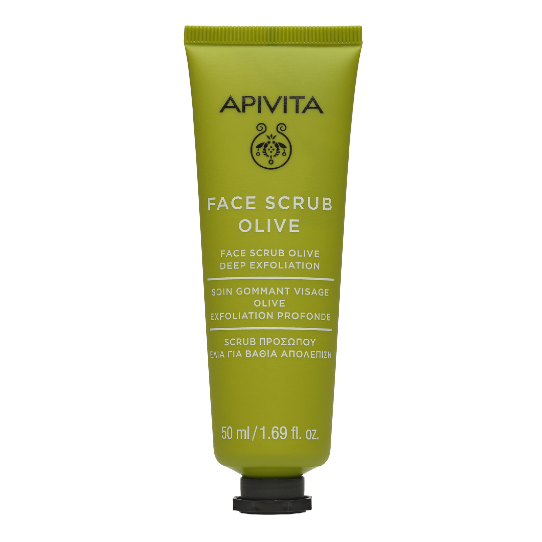 Masca pentru exfoliere profunda cu extract de masline, 50 ml, Apivita Masca pentru exfoliere profunda cu extract de masline, 50 ml, Apivita