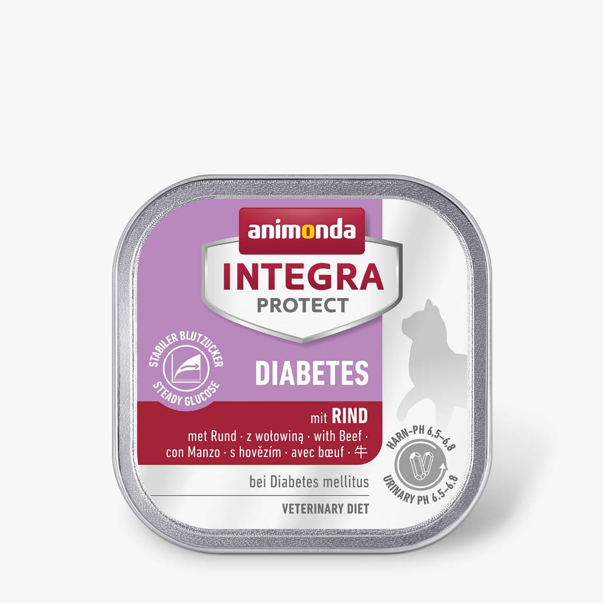 INTEGRA PROTECT Diabetes, Vită, dietă veterinară, tăviță hrană umedă fără cereale pisici, diabet, (în aspic), 100g INTEGRA PROTECT Diabetes, Vită, dietă veterinară, tăviță hrană umedă fără cereale pisici, diabet, (în aspic), 100g
