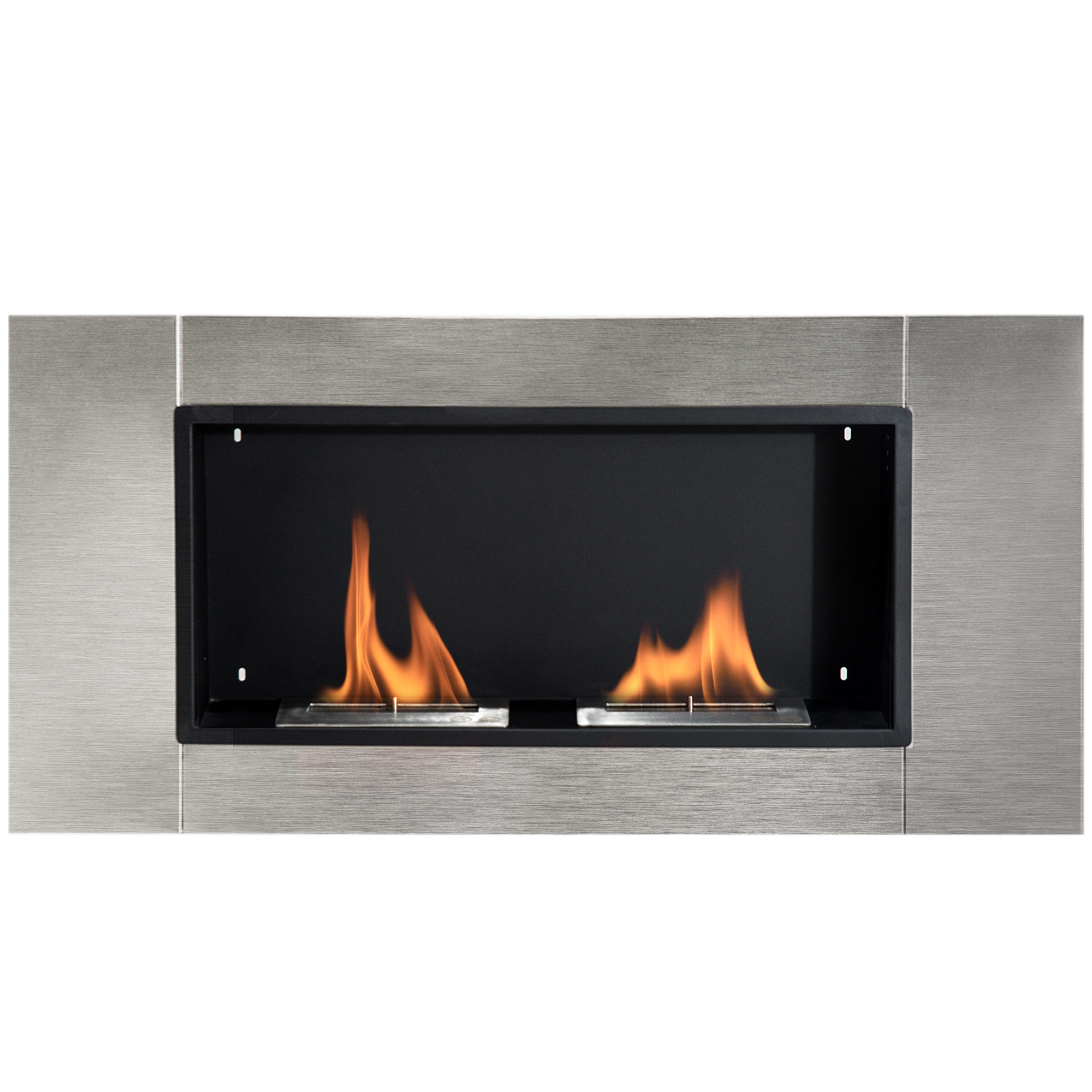 HOMCOM Semineu Bioetanol, Incalzitor de Perete cu 2 Arzătoare, aparat de incalzire 110x54x14,5cm | AOSOM RO HOMCOM Semineu Bioetanol, Incalzitor de Perete cu 2 Arzătoare, aparat de incalzire 110x54x14,5cm | AOSOM RO