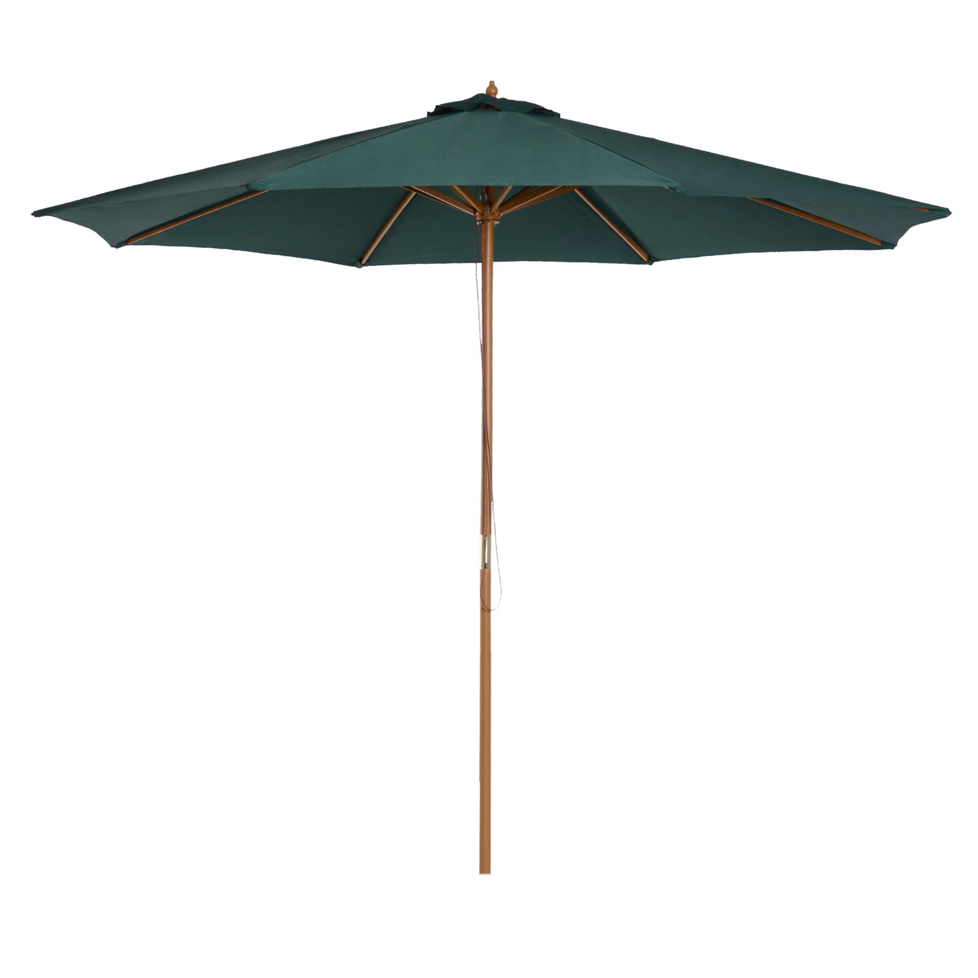 Outsunny Umbrelă de Grădină din Lemn pentru Balcon sau Terasă, Verde, φ3m, Rezistentă la Apă și UV | Aosom Romania Outsunny Umbrelă de Grădină din Lemn pentru Balcon sau Terasă, Verde, φ3m, Rezistentă la Apă și UV | Aosom Romania