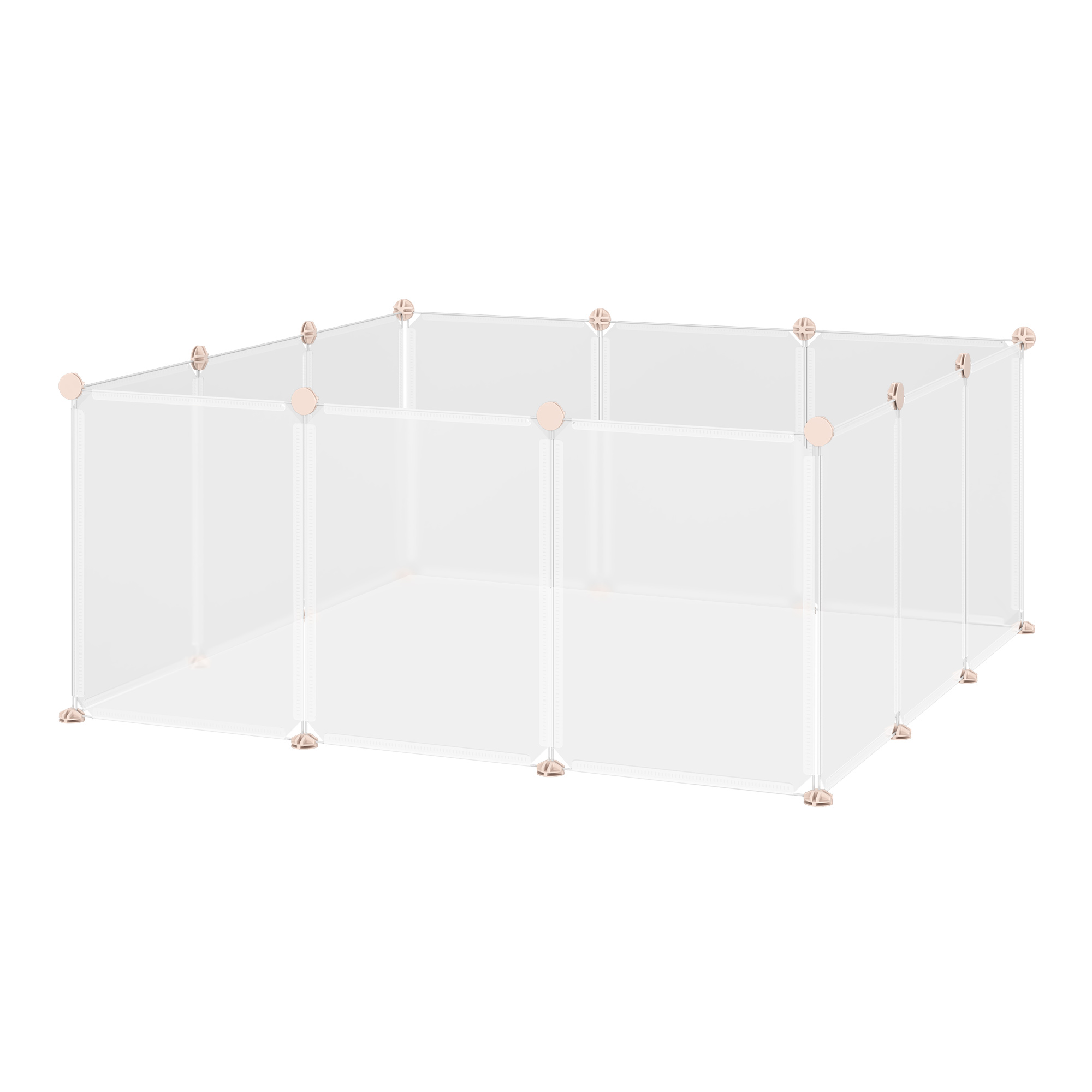 Adapost Animale PawHut cu 12 Panouri, Configurabil, pentru Iepuri, Câini, 105x105x45cm, Alb | Aosom Romania Adapost Animale PawHut cu 12 Panouri, Configurabil, pentru Iepuri, Câini, 105x105x45cm, Alb | Aosom Romania