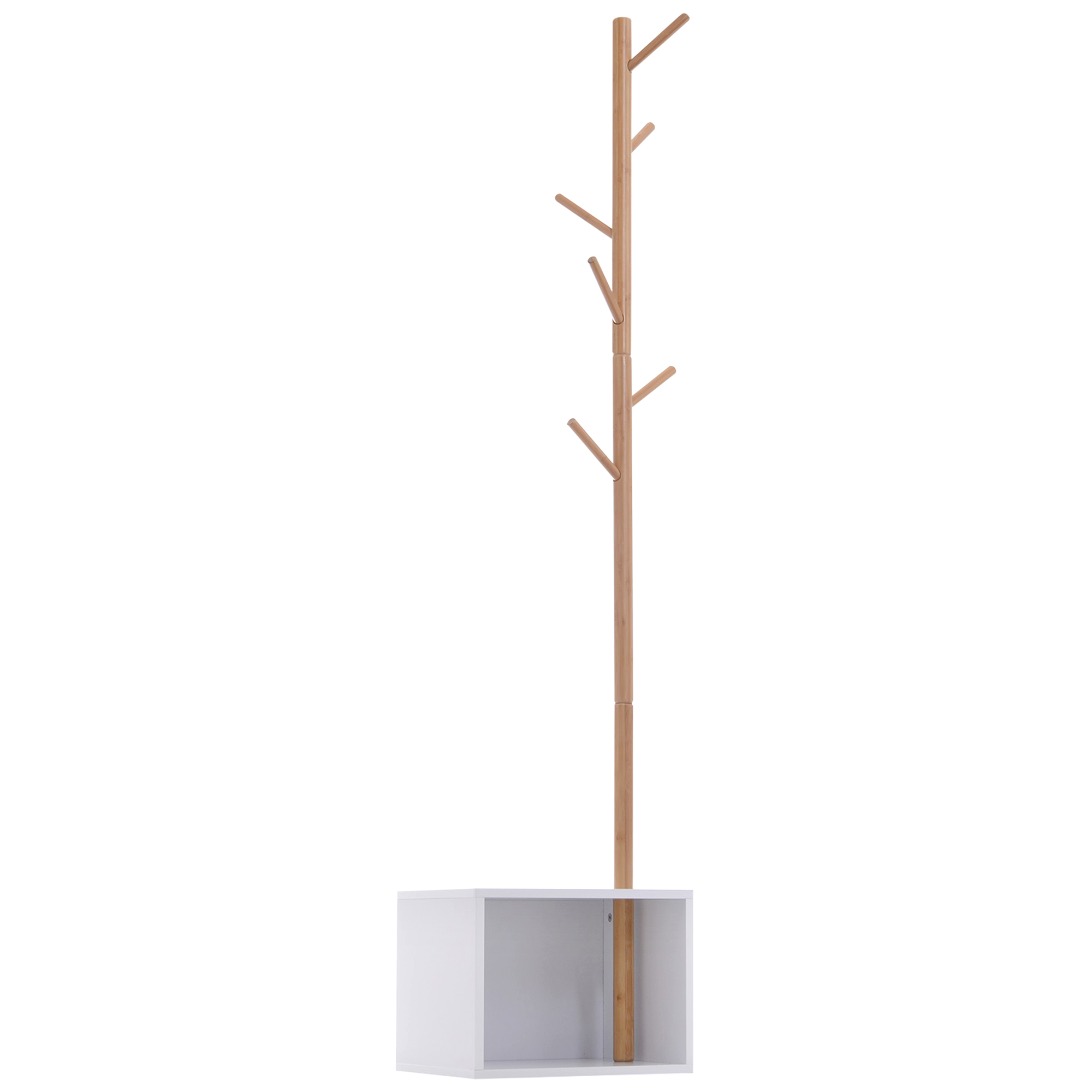 Cuier Dulap pantofi cu 6 Agatatoare in Bambù, Alb, 40x30x180cm HOMCOM | Aosom RO Cuier Dulap pantofi cu 6 Agatatoare in Bambù, Alb, 40x30x180cm HOMCOM | Aosom RO