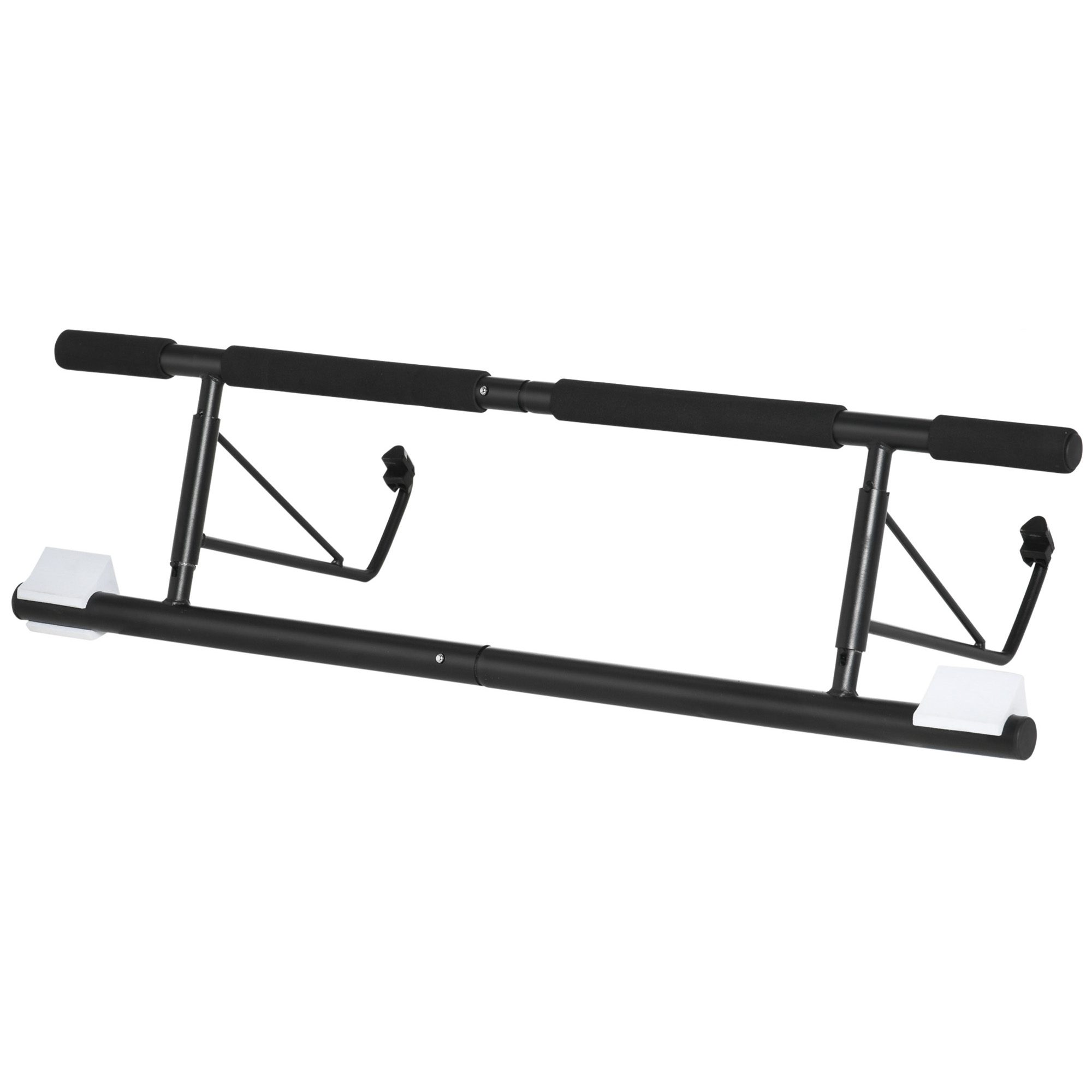 HOMCOM Aparat de Antrenament pentru Uși Pliabil, Suport pentru Tracțiuni și Flotări, Oțel, Negru, 75-95 cm | Aosom Romania HOMCOM Aparat de Antrenament pentru Uși Pliabil, Suport pentru Tracțiuni și Flotări, Oțel, Negru, 75-95 cm | Aosom Romania