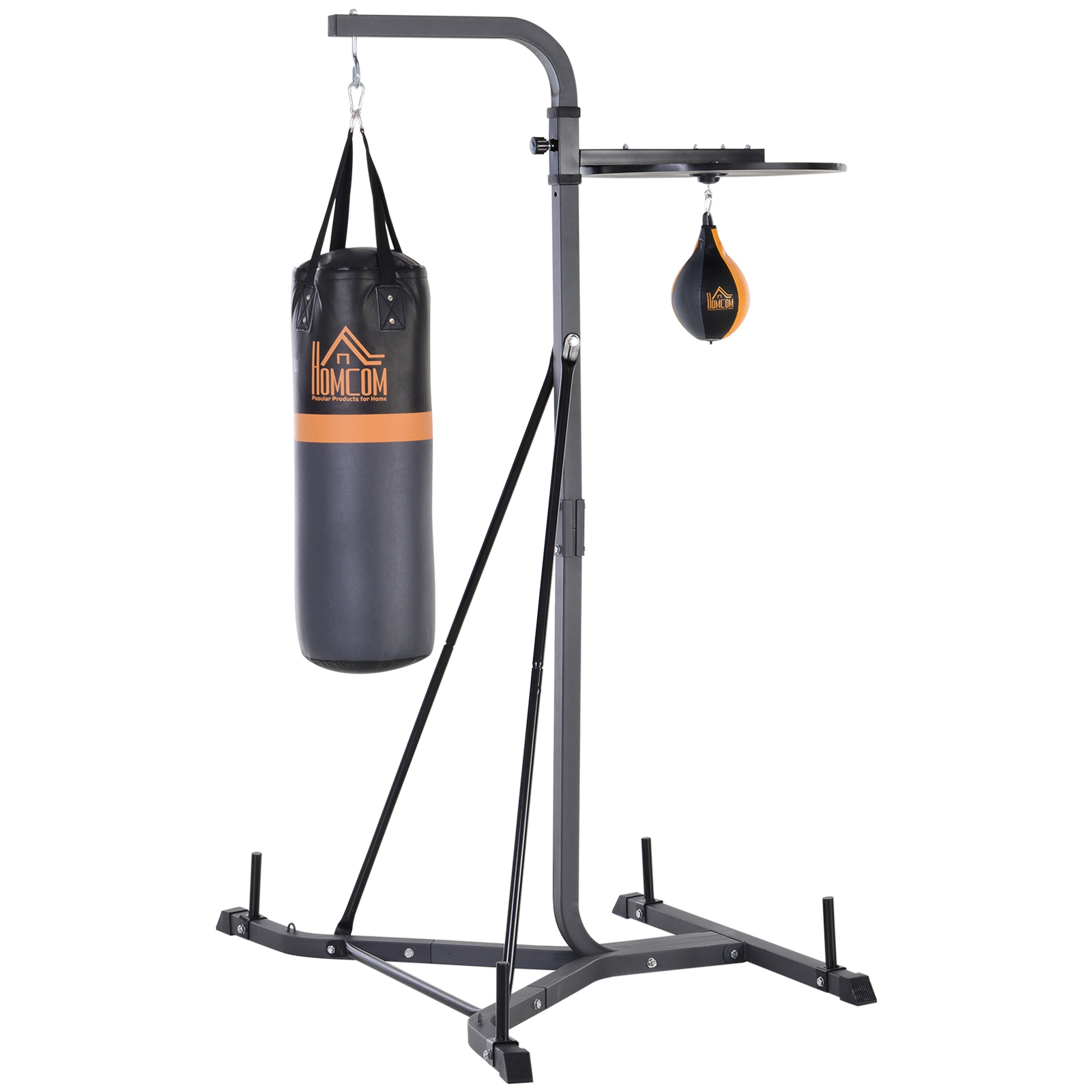 HOMCOM Aparat Multifuncțional pentru Box, cu Sac de Box Reglabil și Punching Ball, Ideal pentru Antrenament și Fitness Acasă | Aosom Romania HOMCOM Aparat Multifuncțional pentru Box, cu Sac de Box Reglabil și Punching Ball, Ideal pentru Antrenament și Fitness Acasă | Aosom Romania