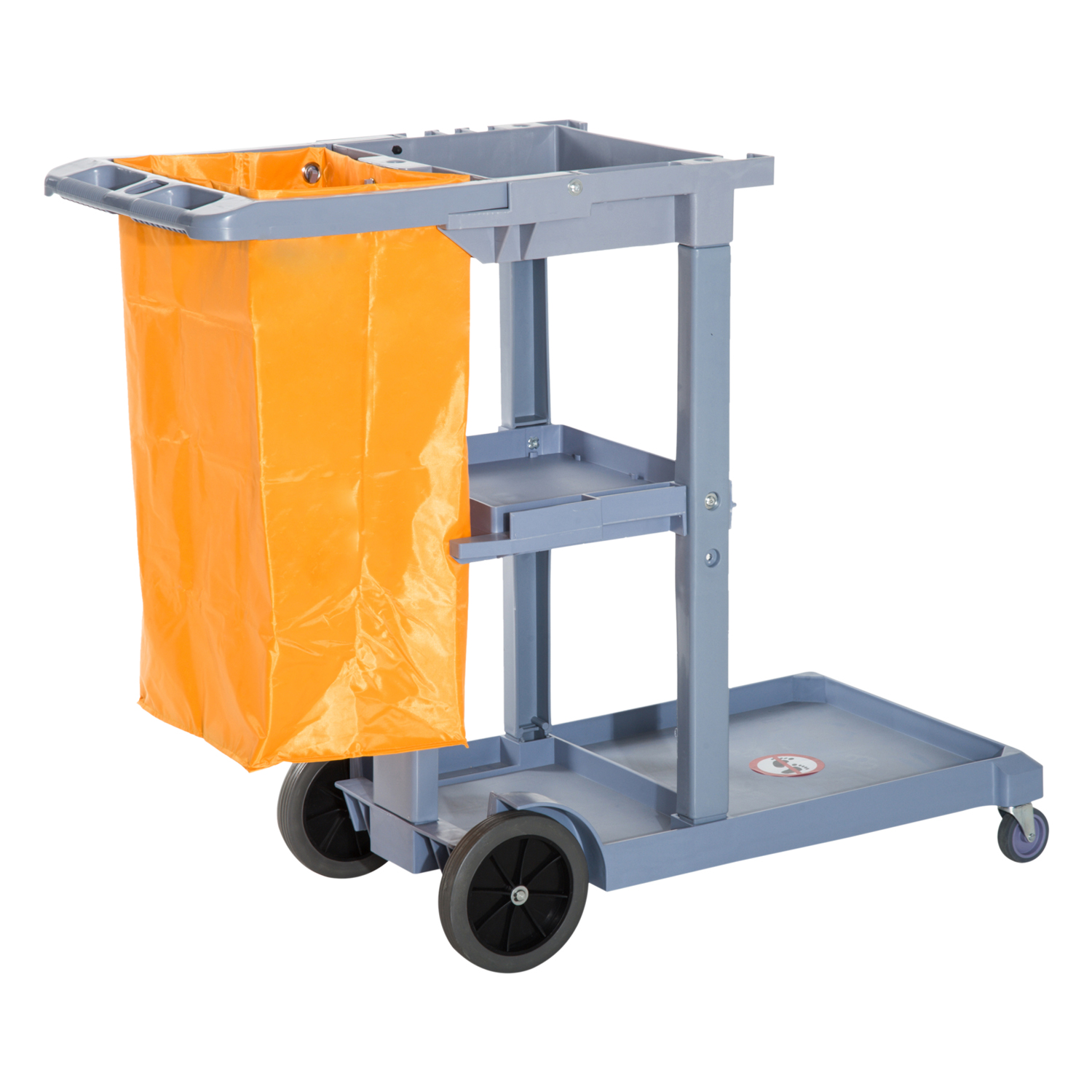 HOMCOM Carucior de Curățenie Profesional, Sac 100L, Ideal pentru Hoteluri și Birouri, 113x50.5x96.5cm | Aosom Romania HOMCOM Carucior de Curățenie Profesional, Sac 100L, Ideal pentru Hoteluri și Birouri, 113x50.5x96.5cm | Aosom Romania