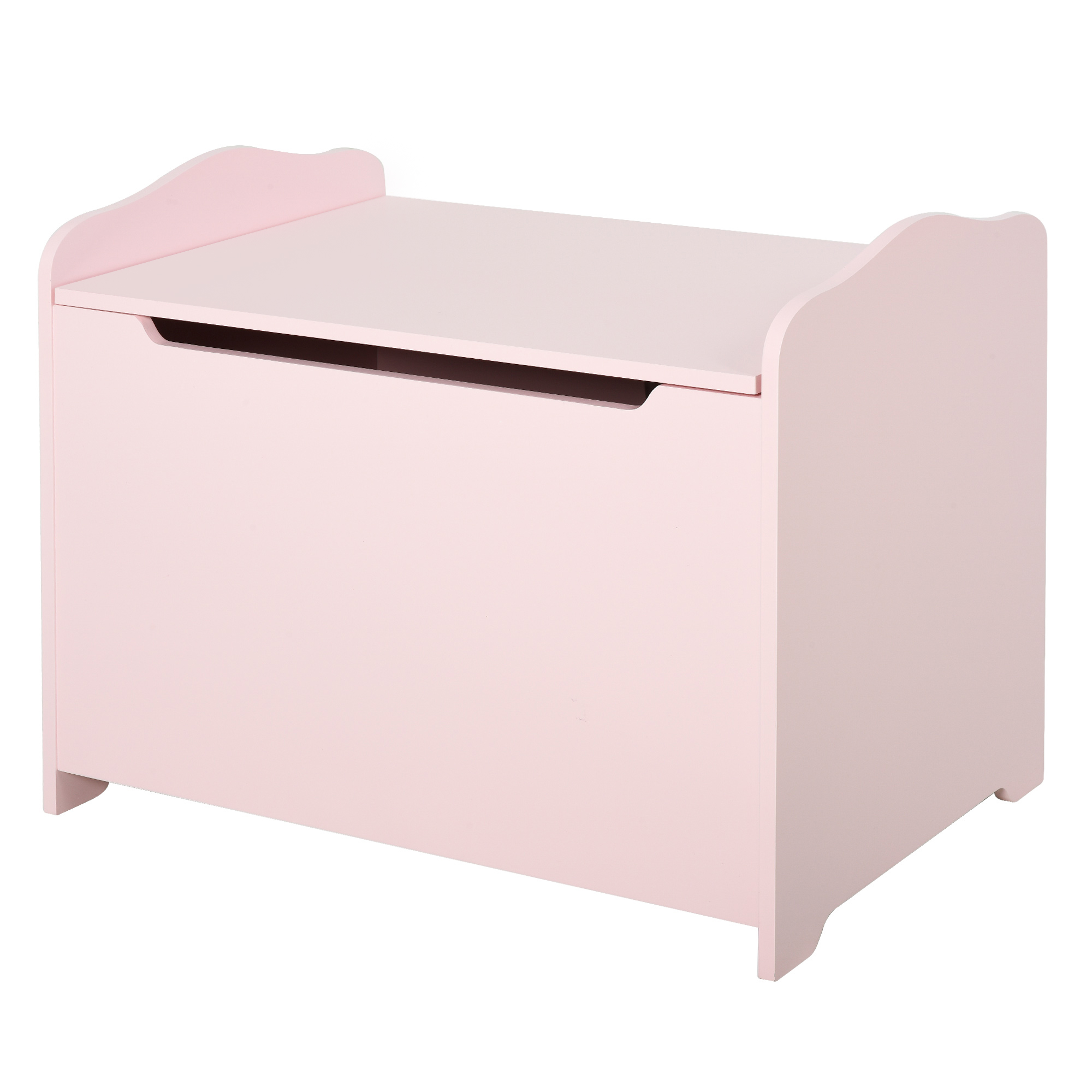 HOMCOM Cutie Jucării pentru Copii, Bancă Depozitare cu Capac Pneumatic, Lemn, 60x40x48cm, Roz | Aosom Romania HOMCOM Cutie Jucării pentru Copii, Bancă Depozitare cu Capac Pneumatic, Lemn, 60x40x48cm, Roz | Aosom Romania