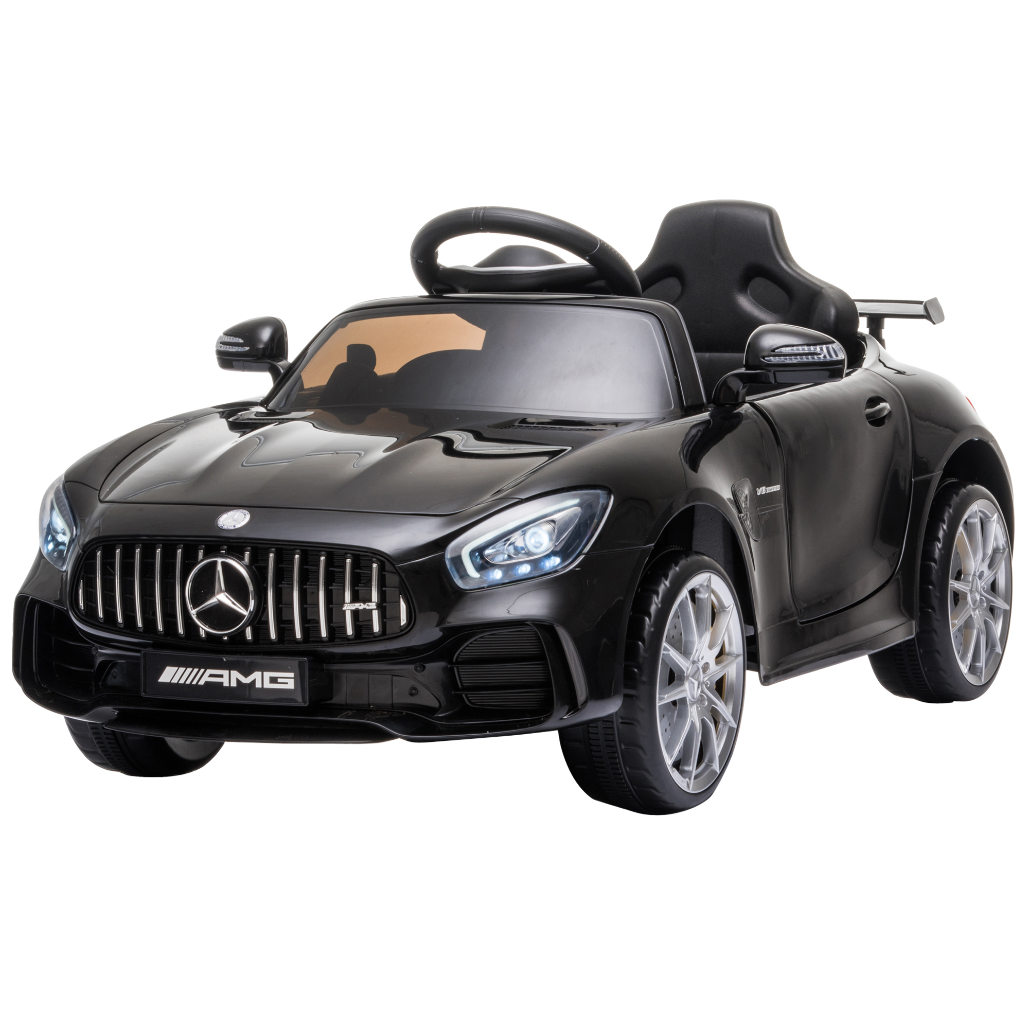 HOMCOM Mașinuță Electrică pentru Copii Mercedes Benz Licențiată 12V Control Manual sau Telecomandă Viteză 3-5km/h Negru | Aosom Romania HOMCOM Mașinuță Electrică pentru Copii Mercedes Benz Licențiată 12V Control Manual sau Telecomandă Viteză 3-5km/h Negru | Aosom Romania