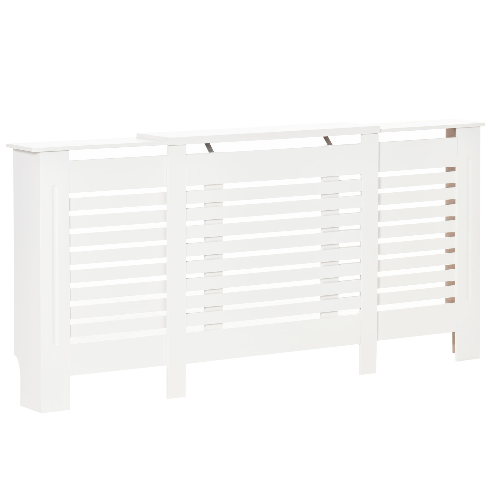 HOMCOM Masca Calorifer Reglabila din MDF si Lemn Alb 140-202x19x82.5 cm Design Modern pentru Acoperire Radiator | Aosom Romania HOMCOM Masca Calorifer Reglabila din MDF si Lemn Alb 140-202x19x82.5 cm Design Modern pentru Acoperire Radiator | Aosom Romania