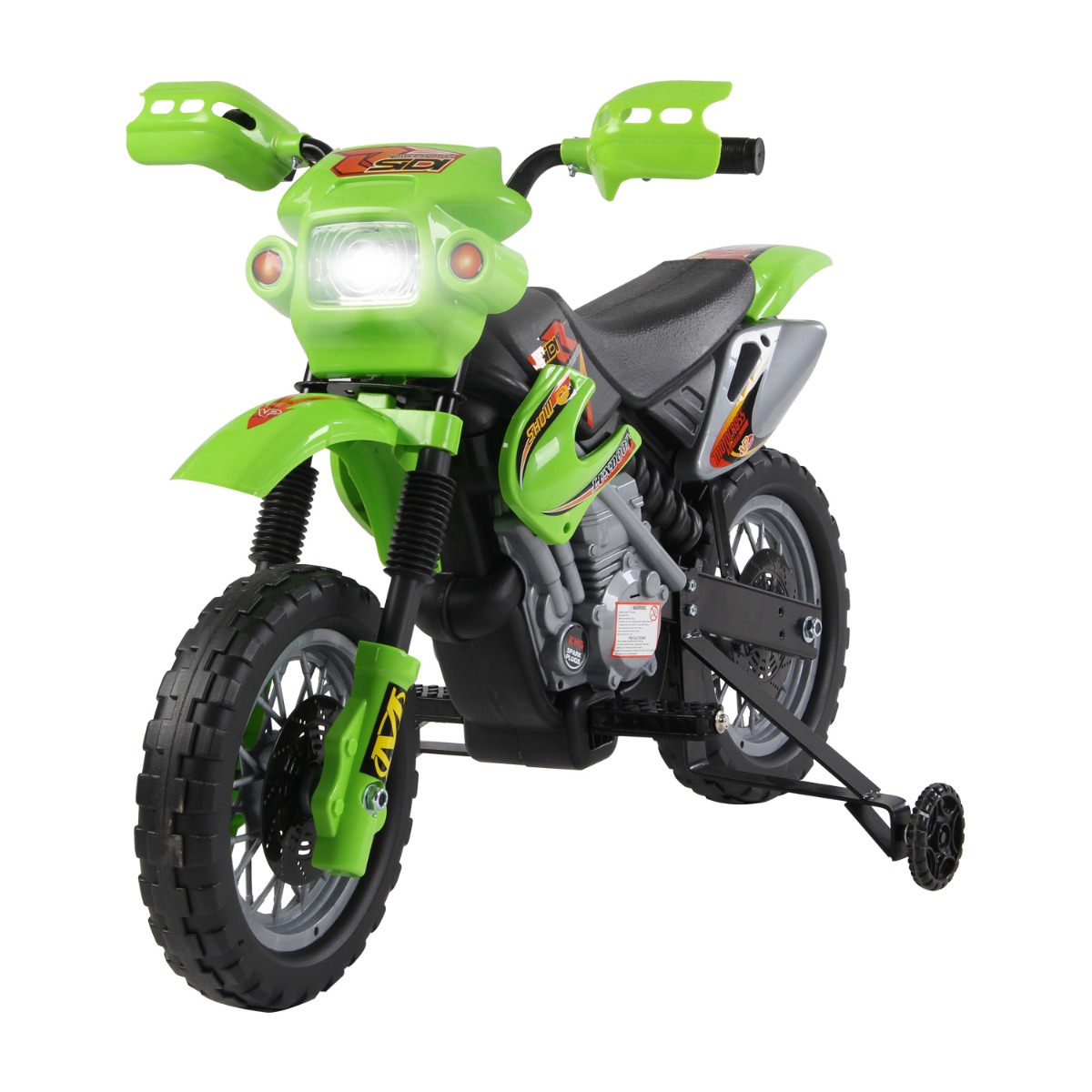 HOMCOM Motocicletă Electrică pentru Copii cu Role, 102×53×66 cm, Verde HOMCOM Motocicletă Electrică pentru Copii cu Role, 102×53×66 cm, Verde