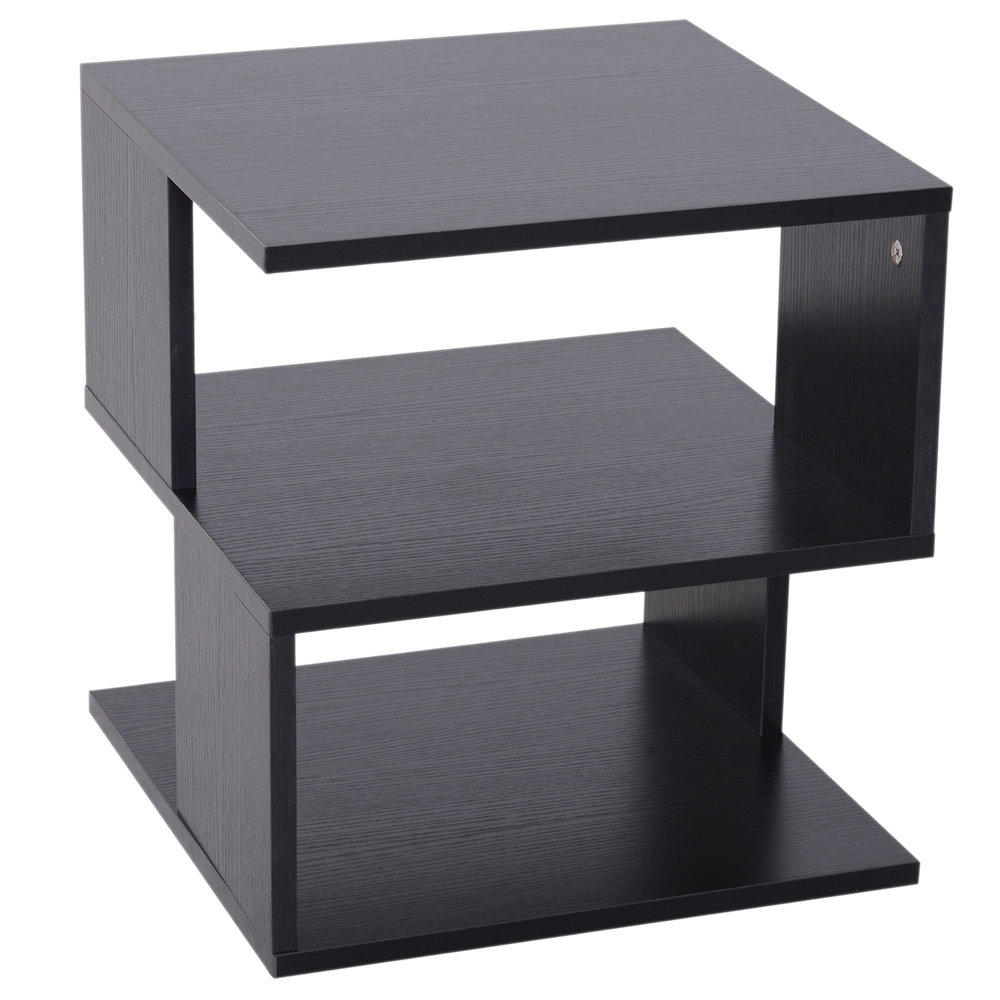 HOMCOM Măsuță de Cafea cu 3 Etajere, Mobilier Modern pentru Living, Negru, 40x40x43cm | Aosom Romania HOMCOM Măsuță de Cafea cu 3 Etajere, Mobilier Modern pentru Living, Negru, 40x40x43cm | Aosom Romania