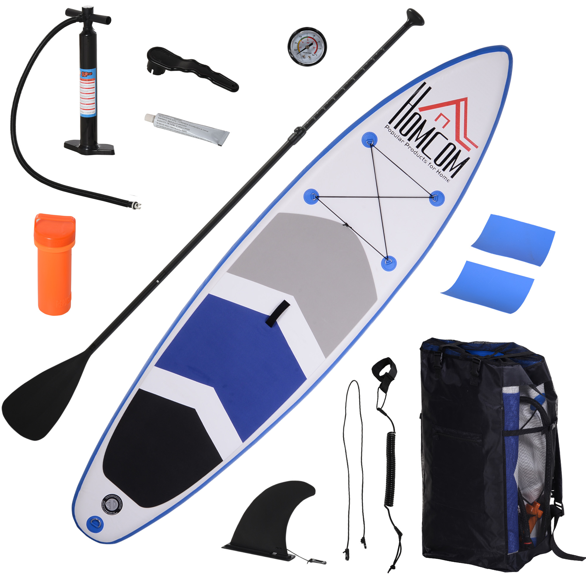 HOMCOM Placă SUP Gonflabilă, Stand Up Paddle, Vaslă Reglabilă, 325x80x15cm, Accesorii Complete | Aosom Romania HOMCOM Placă SUP Gonflabilă, Stand Up Paddle, Vaslă Reglabilă, 325x80x15cm, Accesorii Complete | Aosom Romania