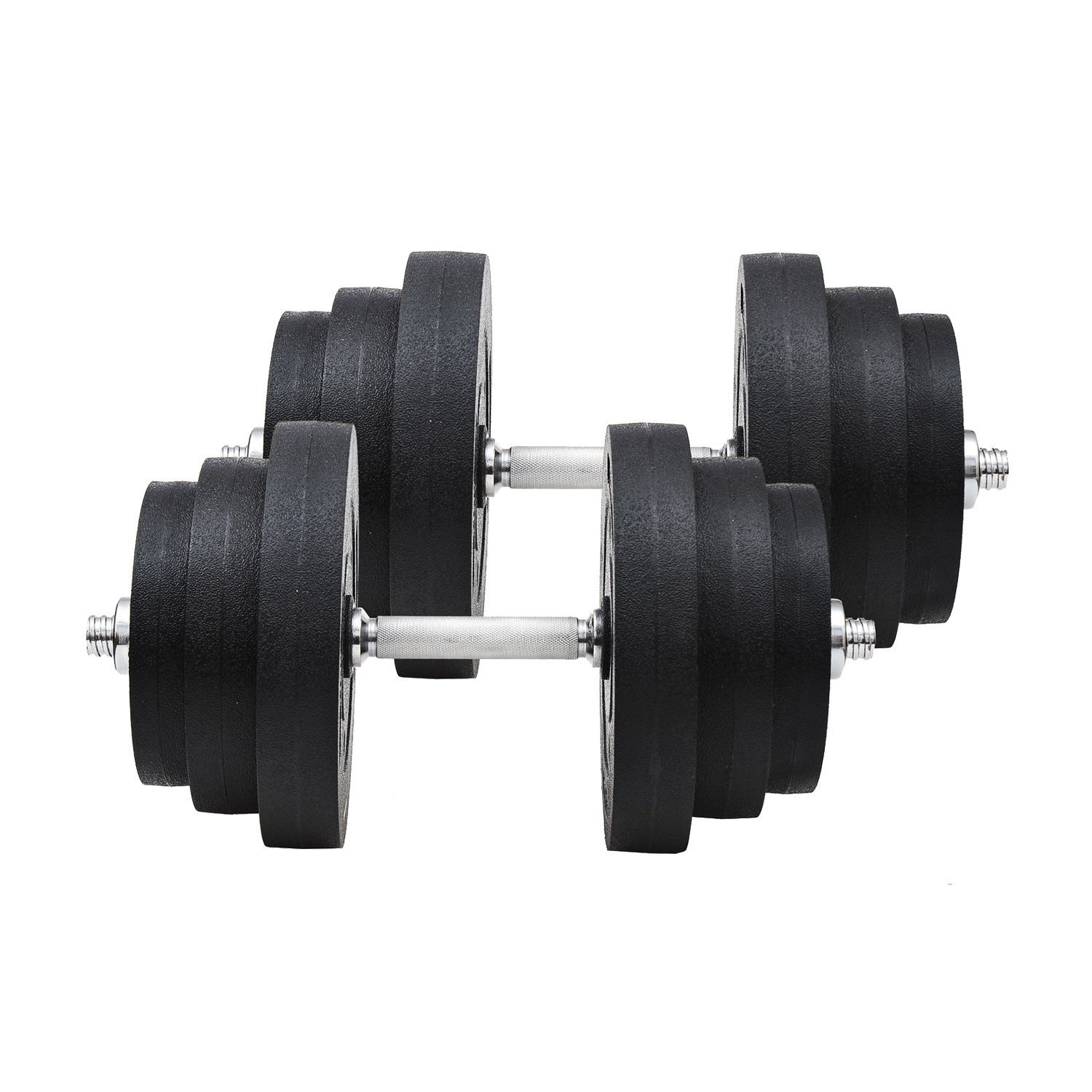 HOMCOM Set Haltere pentru Antrenament Acasă, Tuburi de Oțel și Plastic, Echipament Fitness, Negru | Aosom Romania HOMCOM Set Haltere pentru Antrenament Acasă, Tuburi de Oțel și Plastic, Echipament Fitness, Negru | Aosom Romania