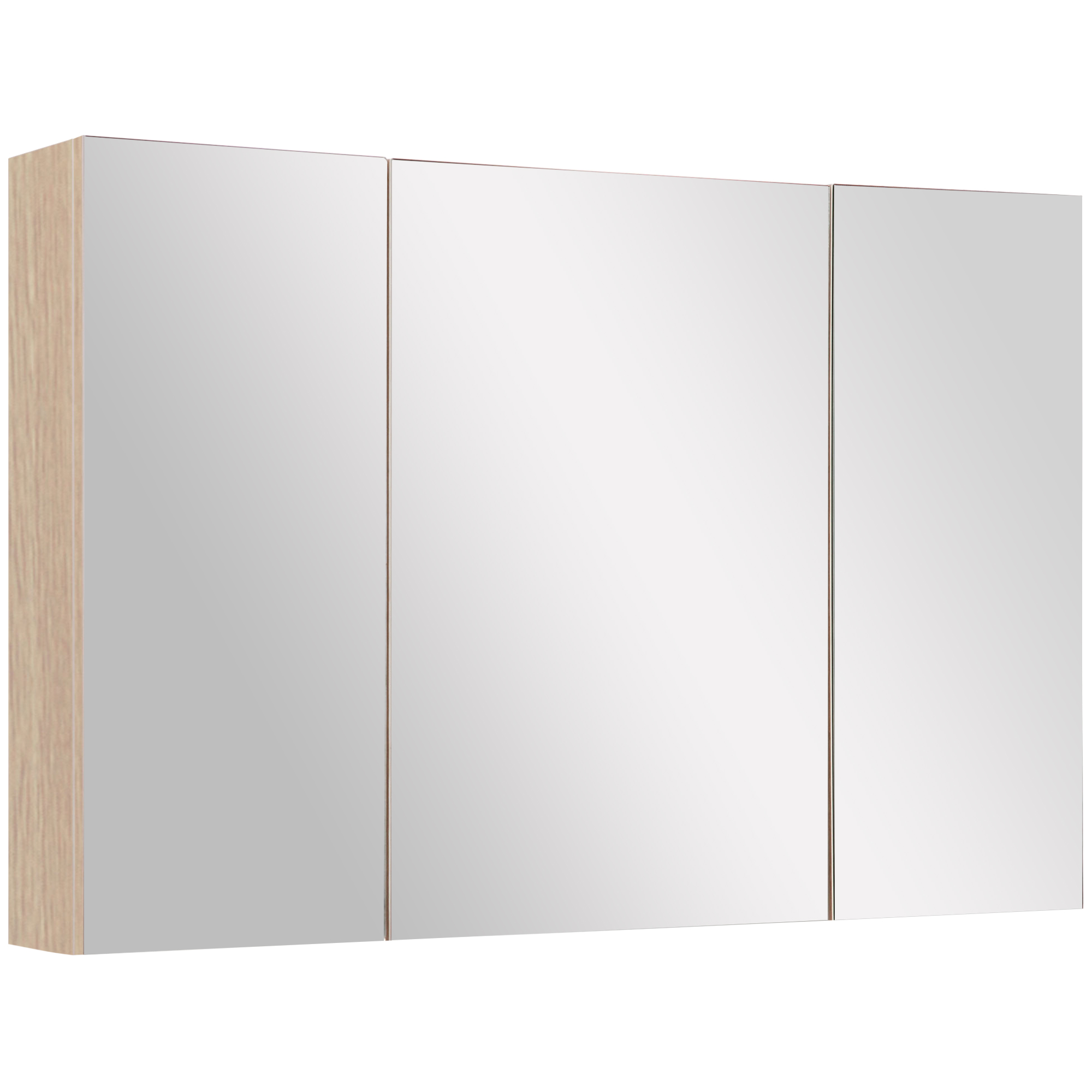Kleankin Dulăpior de Perete pentru Baie, Mobilă cu 3 Uși cu Oglindă, 90x60x13,5 cm, Lemn | Aosom Romania Kleankin Dulăpior de Perete pentru Baie, Mobilă cu 3 Uși cu Oglindă, 90x60x13,5 cm, Lemn | Aosom Romania