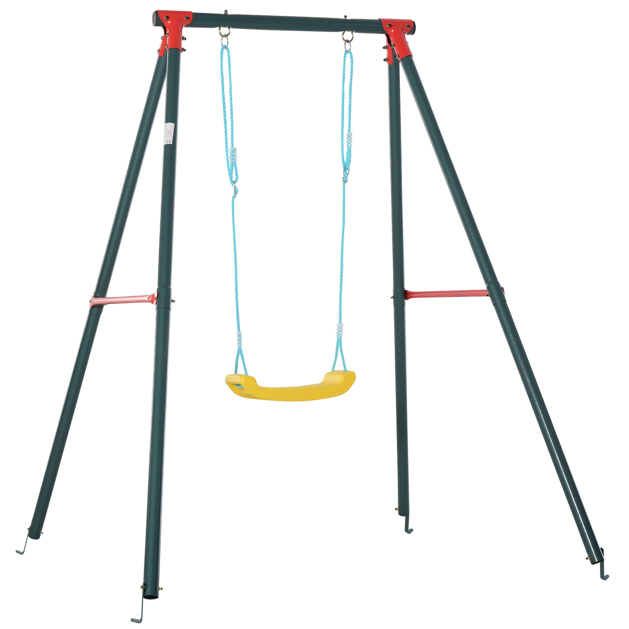 Leagan de Gradina Outsunny pentru Copii 6-12 Ani din Metal si PE, 155x160x180cm, Multicolor | AOSOM RO Leagan de Gradina Outsunny pentru Copii 6-12 Ani din Metal si PE, 155x160x180cm, Multicolor | AOSOM RO