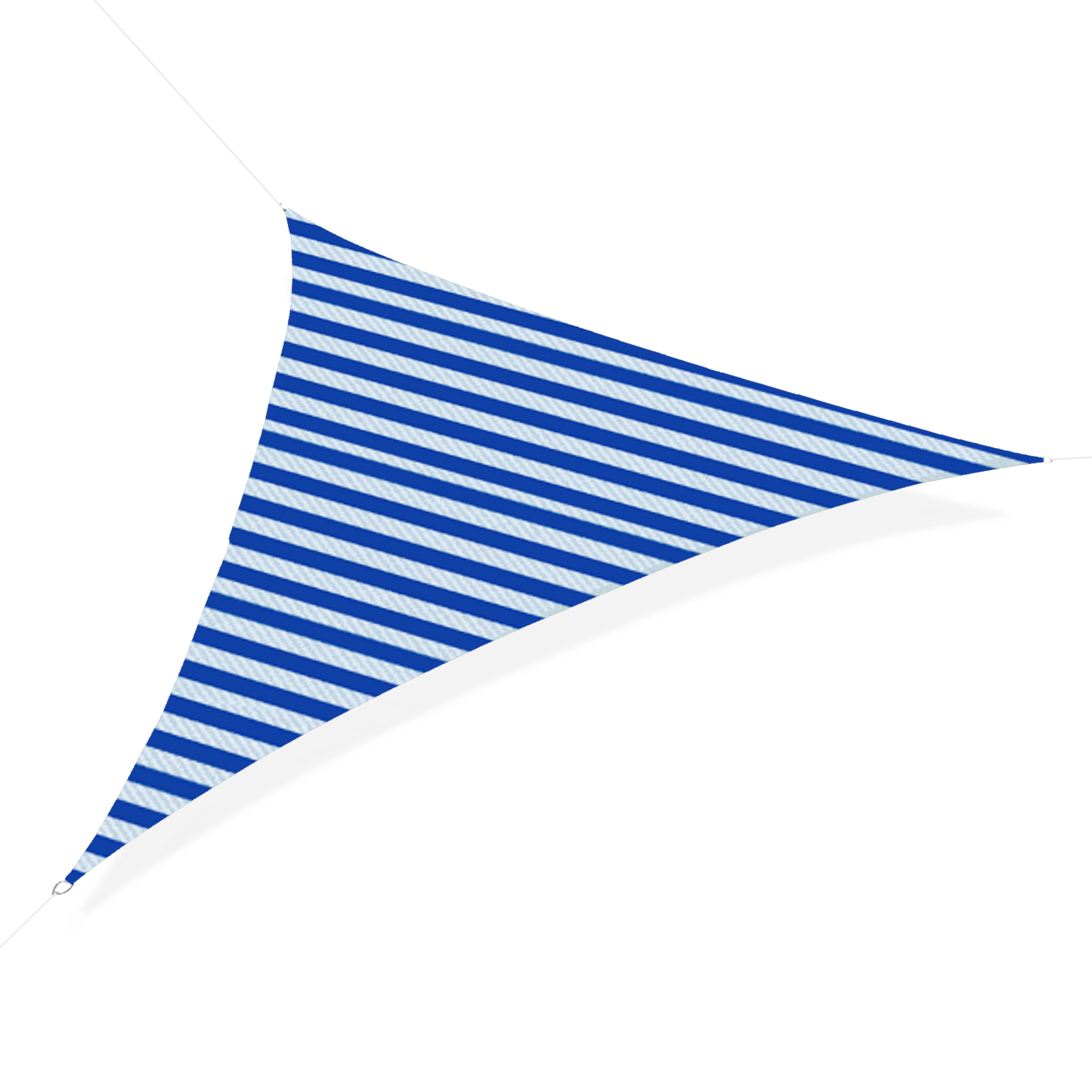 Outsunny Copertină Vela de Soare Triunghiulară pentru Grădină, Protecție UV, HDPE, Albastru și Alb, 5x5x5m | Aosom Romania Outsunny Copertină Vela de Soare Triunghiulară pentru Grădină, Protecție UV, HDPE, Albastru și Alb, 5x5x5m | Aosom Romania