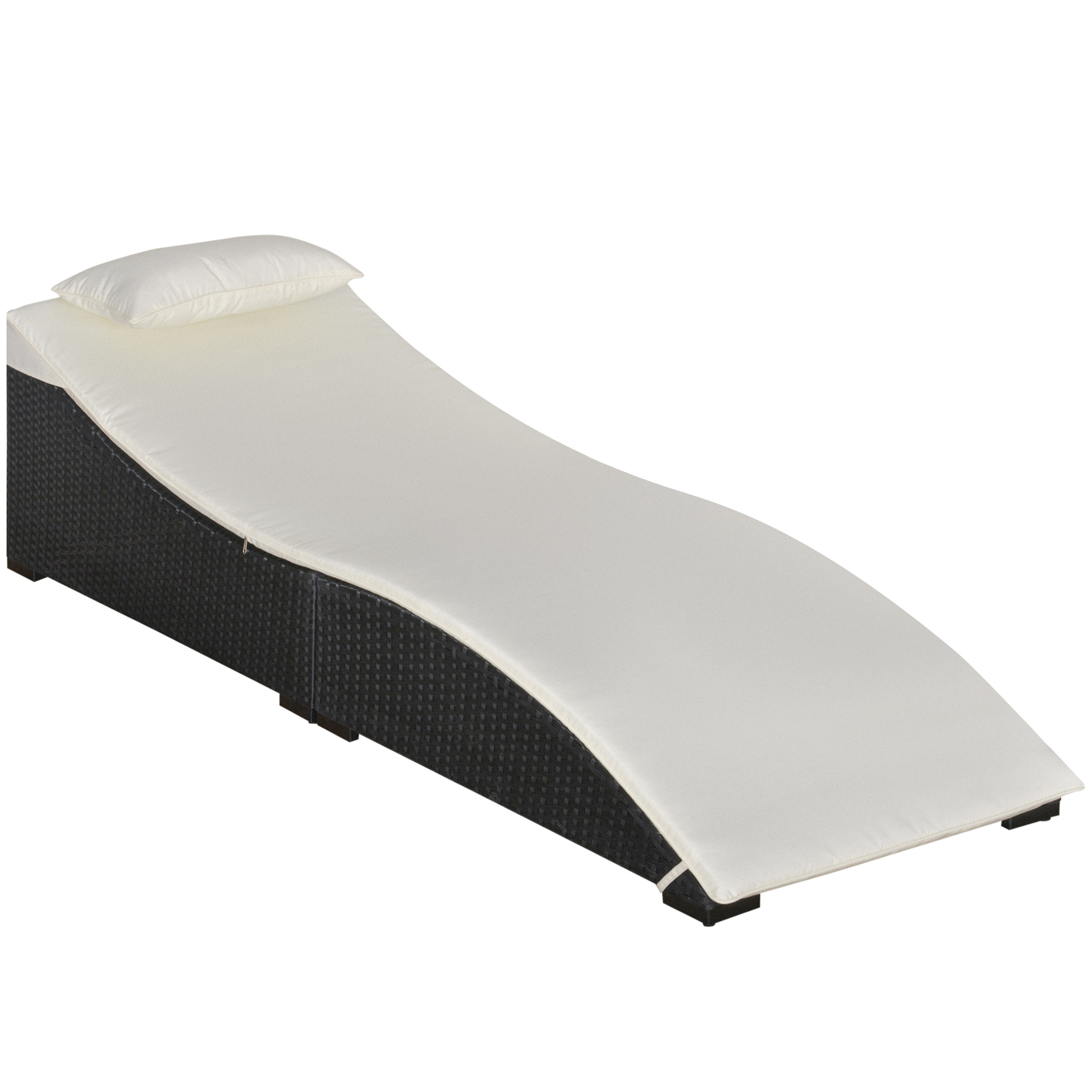 Outsunny Pat Șezlong Pliabil din Ratan Sintetic pentru Terasă și Exterior Confortabil și Pragmatic 198x68x50cm | Aosom Romania Outsunny Pat Șezlong Pliabil din Ratan Sintetic pentru Terasă și Exterior Confortabil și Pragmatic 198x68x50cm | Aosom Romania