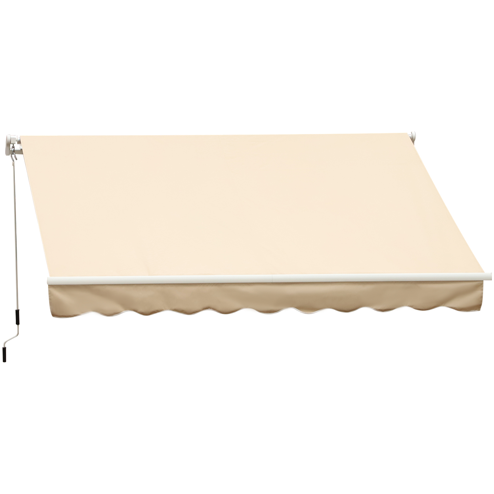 Outsunny Perdea Parasolar Rulou de Perete pentru Exterior, Impermeabilă, din Aluminiu și Poliester, 3x2.5m, Bej | Aosom Romania Outsunny Perdea Parasolar Rulou de Perete pentru Exterior, Impermeabilă, din Aluminiu și Poliester, 3x2.5m, Bej | Aosom Romania