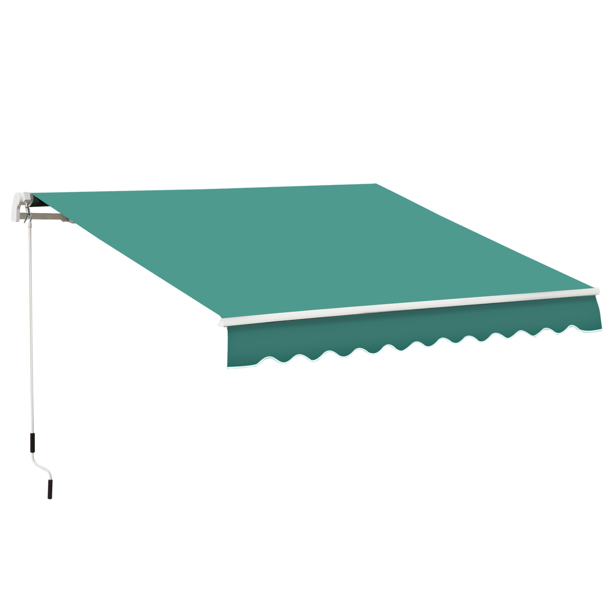 Outsunny Perdea Parasole Rulou de Perete Impermeabil, Verde inchis, 3x2.5m | Aosom Ro Outsunny Perdea Parasole Rulou de Perete Impermeabil, Verde inchis, 3x2.5m | Aosom Ro