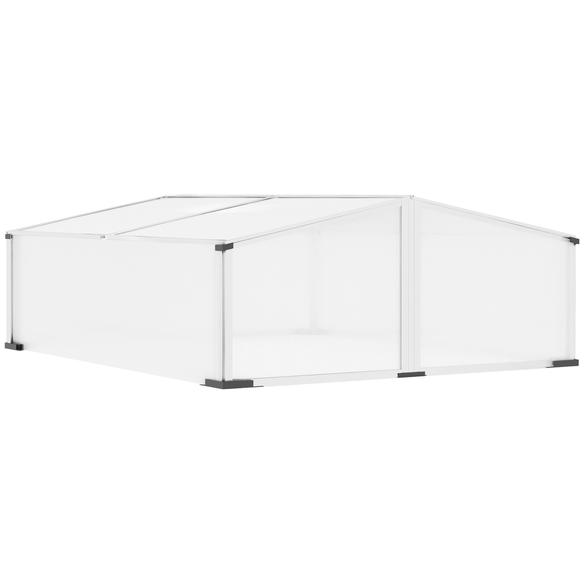 Outsunny sera din policarbonat, cu trapa 120x100x31-41cm | AOSOM RO Outsunny sera din policarbonat, cu trapa 120x100x31-41cm | AOSOM RO