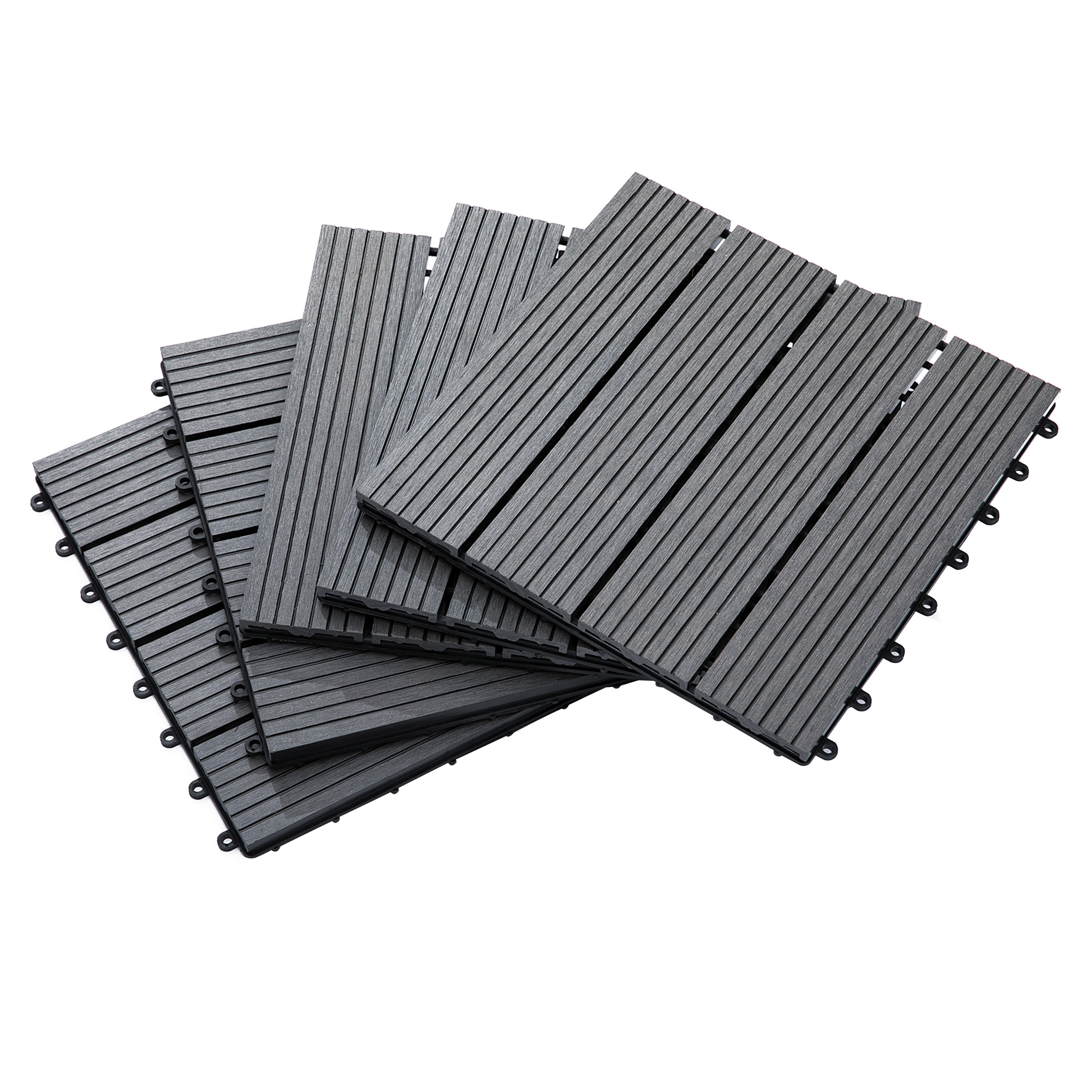 Outsunny Set 11 Plăci Gresie pentru Pavaj Grădină și Terasă 30x30x2.2cm Gri | Aosom Romania Outsunny Set 11 Plăci Gresie pentru Pavaj Grădină și Terasă 30x30x2.2cm Gri | Aosom Romania