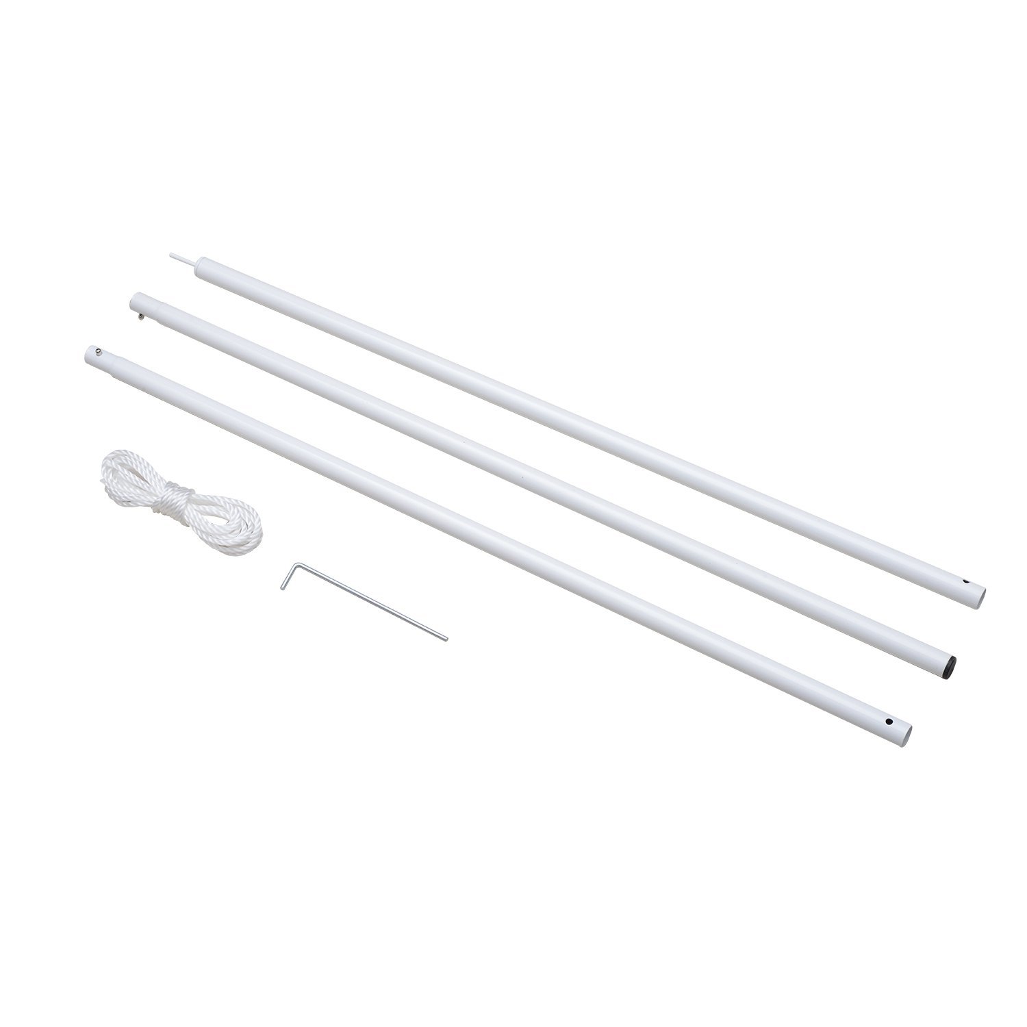 Outsunny Stâlp pentru Pânză Velier cu Accesorii de Fixare și Frânghie pentru Grădină 3m | Aosom Romania Outsunny Stâlp pentru Pânză Velier cu Accesorii de Fixare și Frânghie pentru Grădină 3m | Aosom Romania