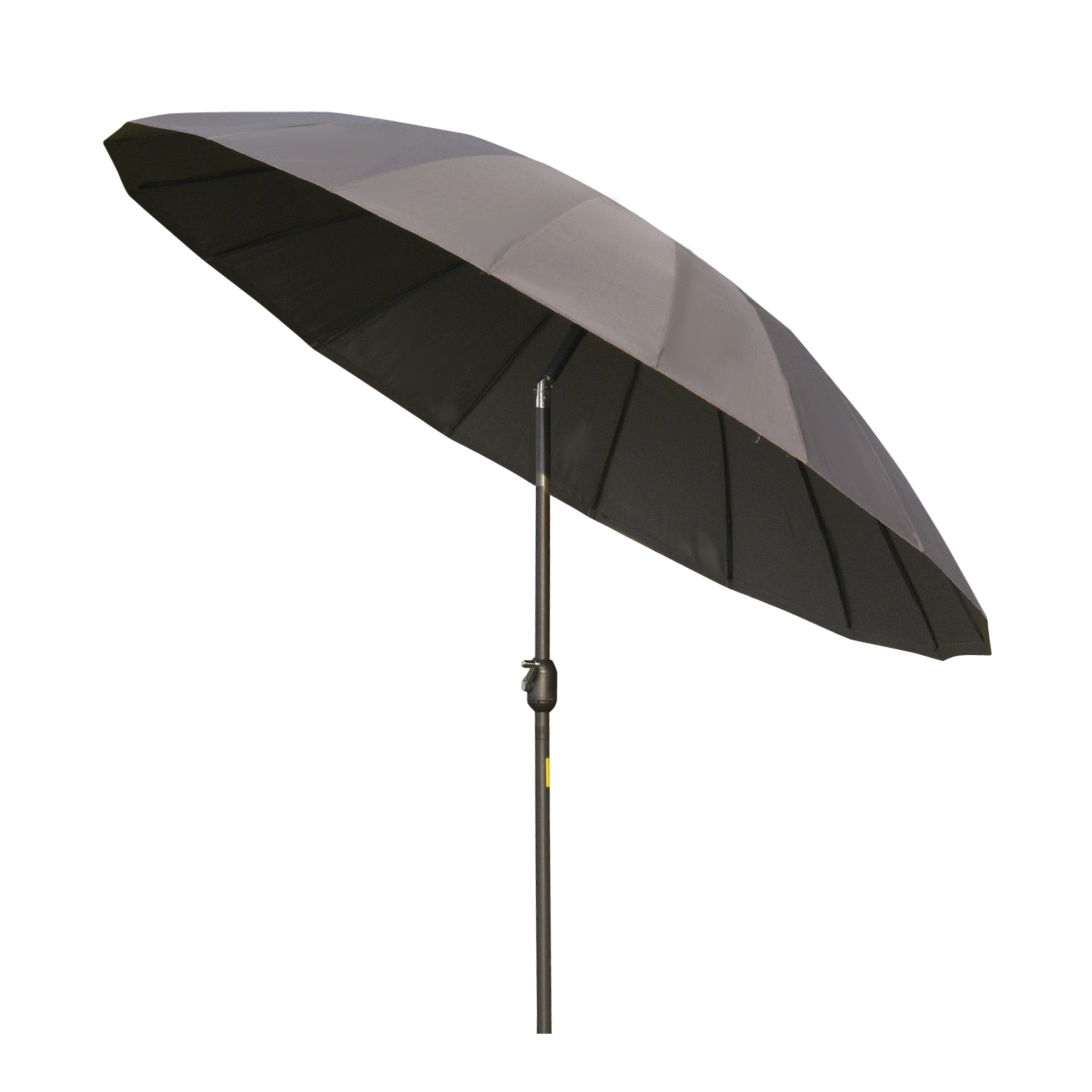 Outsunny Umbrelă de Grădină cu Manivelă, 18 Spite, Înclinabilă, Gri Închis, Ф255x240cm | Aosom Romania Outsunny Umbrelă de Grădină cu Manivelă, 18 Spite, Înclinabilă, Gri Închis, Ф255x240cm | Aosom Romania