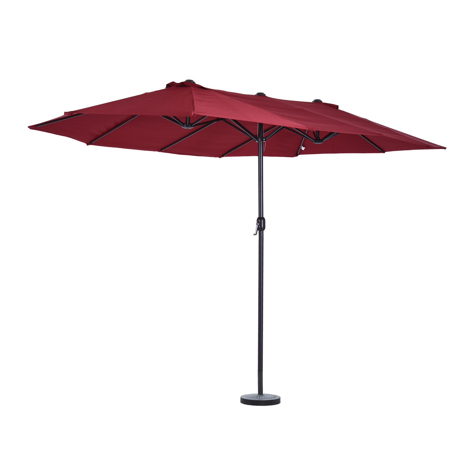 Outsunny Umbrelă Dublă de Grădină în Oțel și Poliester Roșu cu Deschidere Ușoară | Aosom Romania Outsunny Umbrelă Dublă de Grădină în Oțel și Poliester Roșu cu Deschidere Ușoară | Aosom Romania
