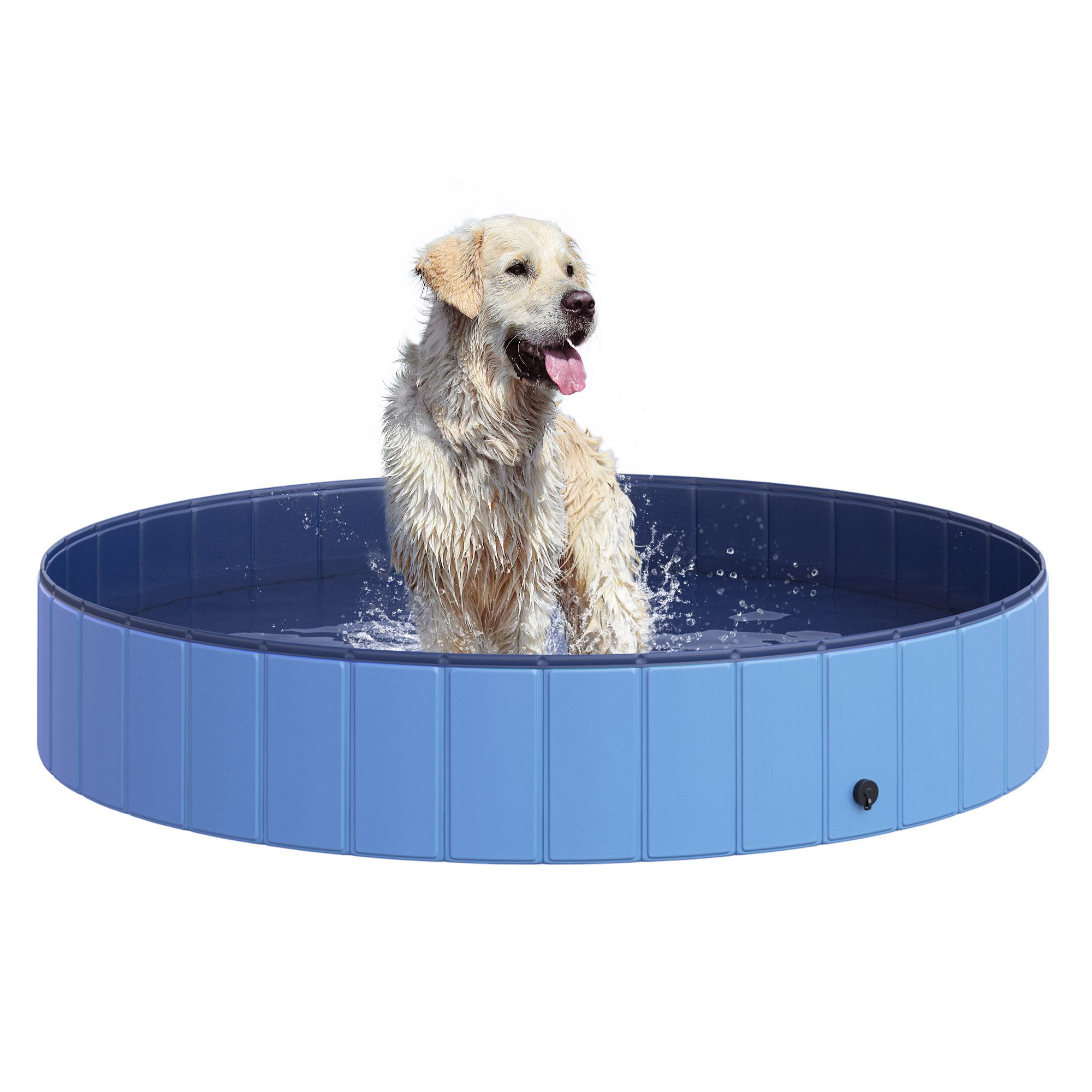 PawHut Piscină Pliabilă PVC pentru Câini, Albastru Deschis, Ușor de Curățat, 160x30cm | Aosom Romania PawHut Piscină Pliabilă PVC pentru Câini, Albastru Deschis, Ușor de Curățat, 160x30cm | Aosom Romania