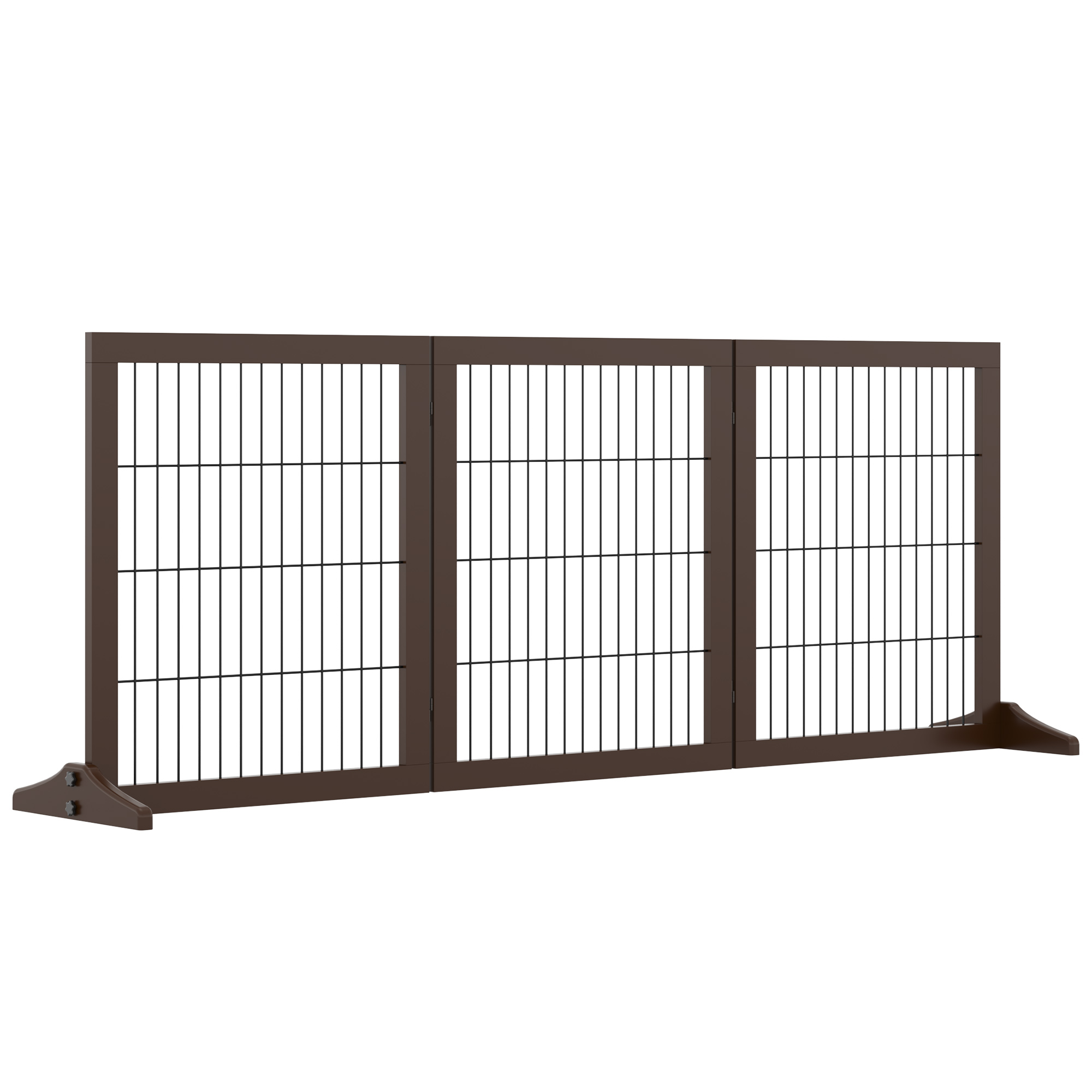 PawHut Poartă Pliabilă Lemn pentru Animale, Ușor de Asamblat, 185x36x71 cm, Maro | Aosom Romania PawHut Poartă Pliabilă Lemn pentru Animale, Ușor de Asamblat, 185x36x71 cm, Maro | Aosom Romania