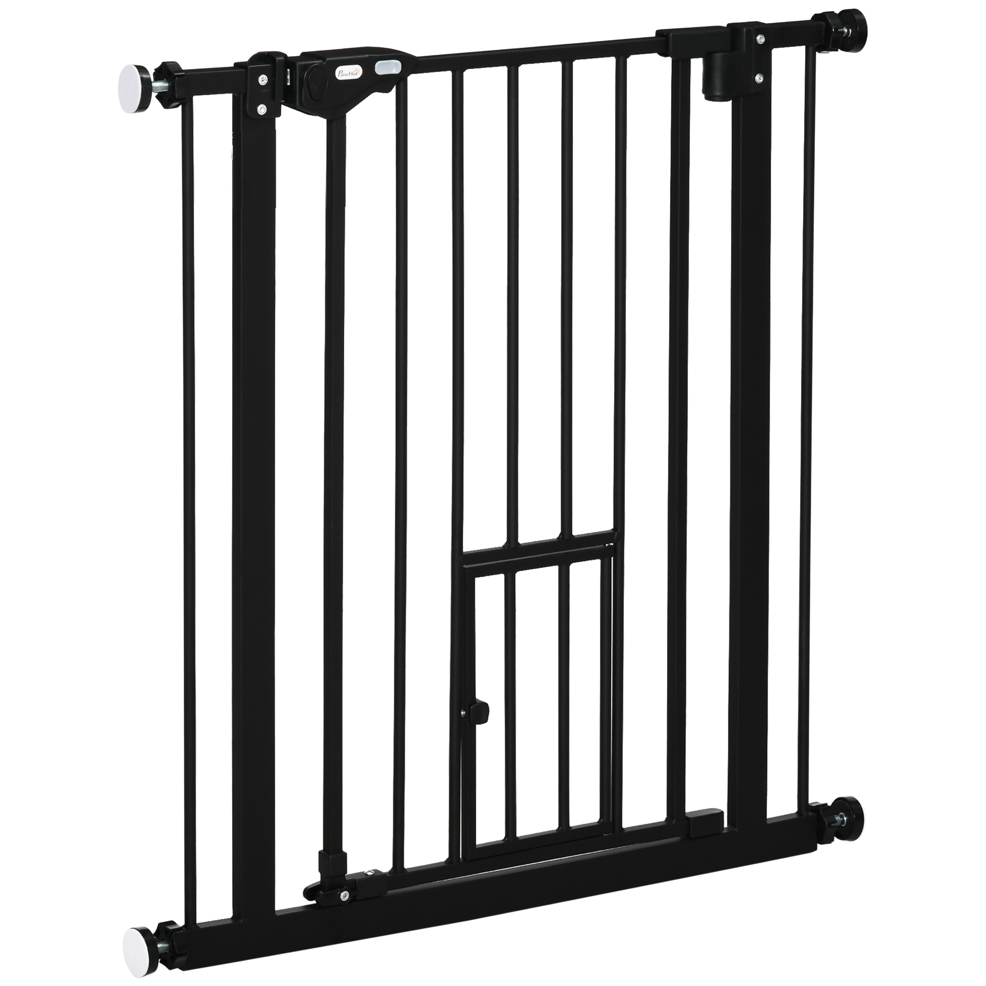 PawHut Portita pentru Caini Extensibila 74-80 cm cu Inchidere Automata, Neagra | Aosom Ro PawHut Portita pentru Caini Extensibila 74-80 cm cu Inchidere Automata, Neagra | Aosom Ro