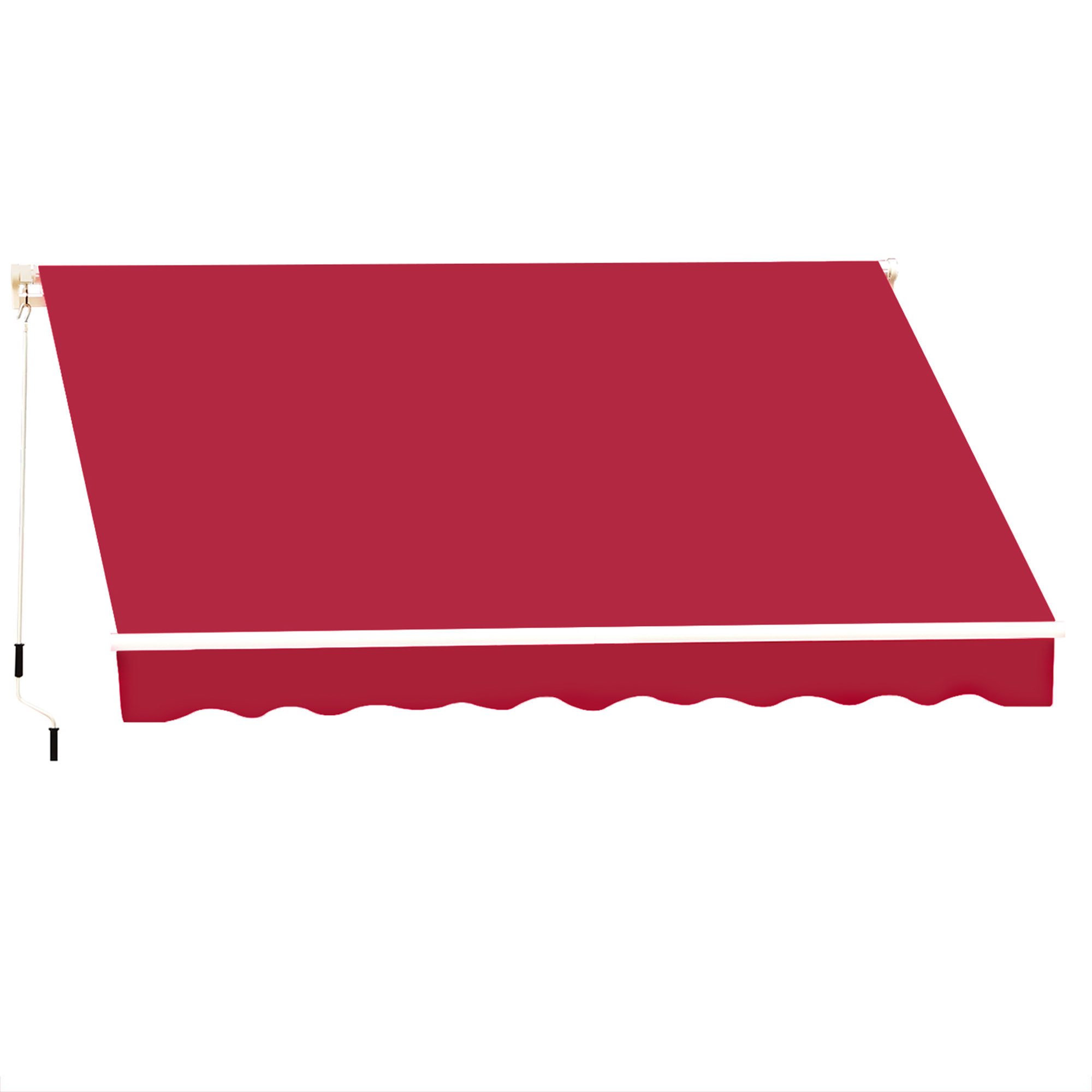 Perdea Parasole Rulou de Perete Impermeabil Outsunny Poliester, Bordeaux, 3x2.5m | Aosom RO Perdea Parasole Rulou de Perete Impermeabil Outsunny Poliester, Bordeaux, 3x2.5m | Aosom RO