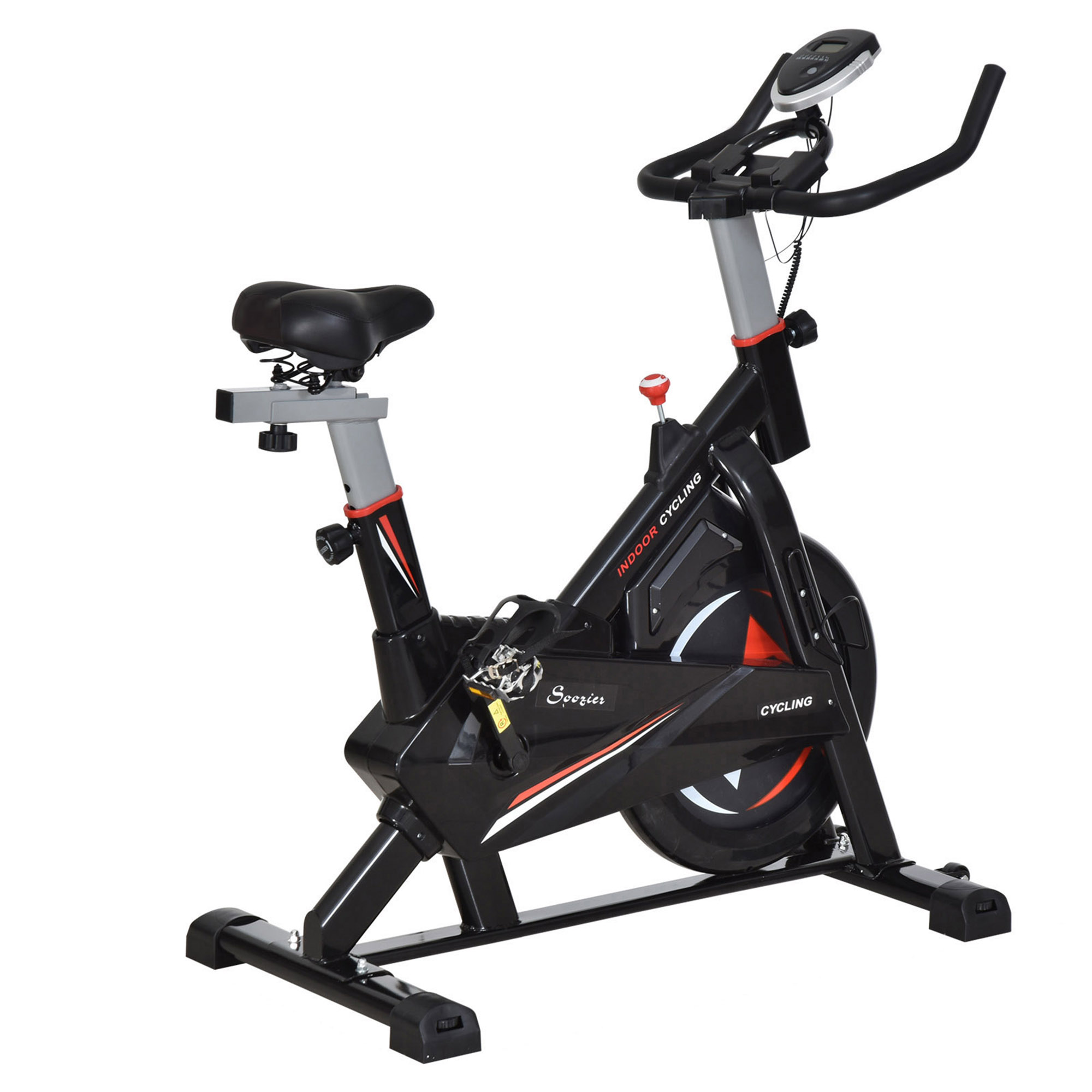 Soozier bicicleta fitness, cu ecran LCD, aparat de antrenament | AOSOM RO Soozier bicicleta fitness, cu ecran LCD, aparat de antrenament | AOSOM RO