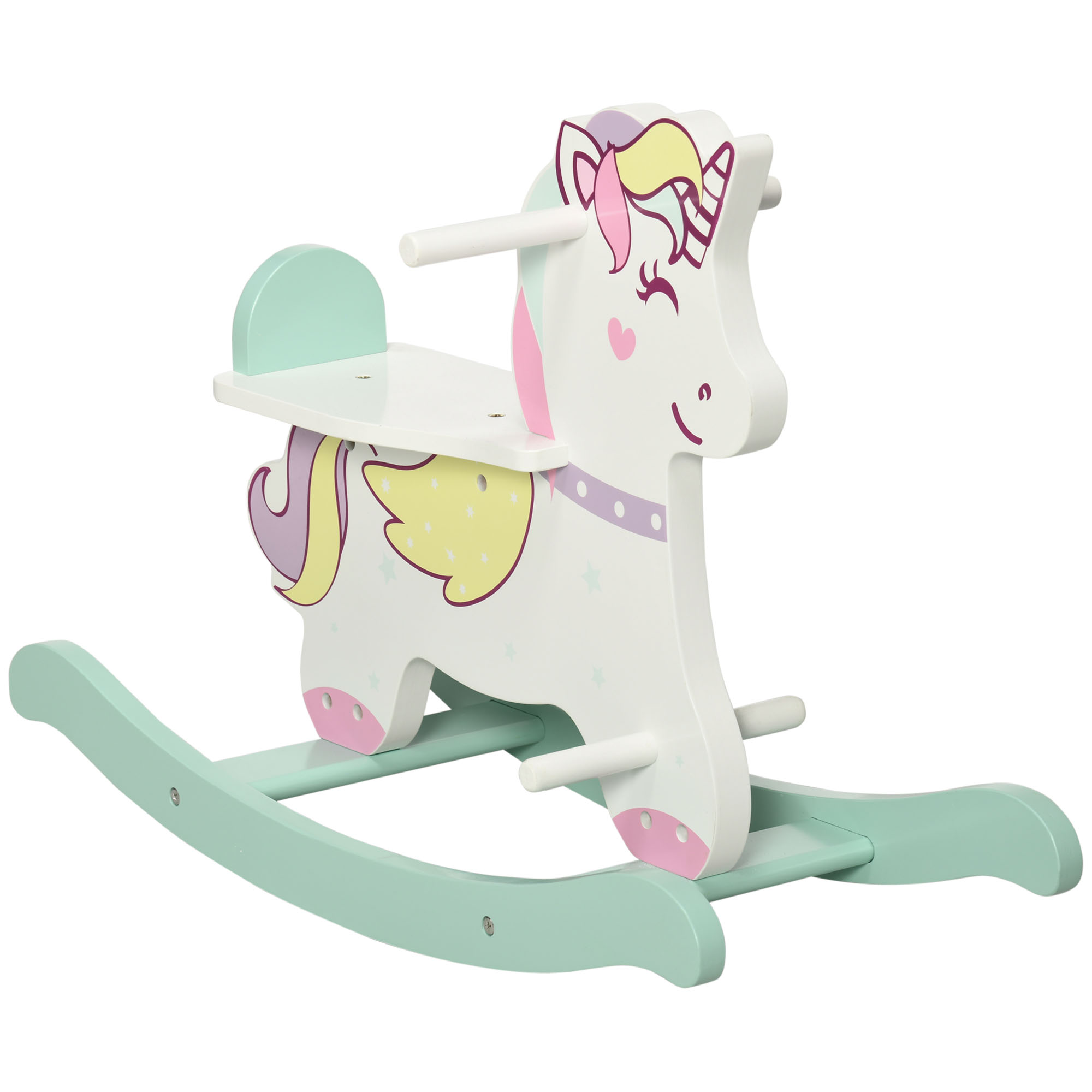 AIYAPLAY Balansoar Unicorn pentru Copii 1-3 Ani, Jucărie Multicoloră, 68x27x47.5cm | Aosom Romania AIYAPLAY Balansoar Unicorn pentru Copii 1-3 Ani, Jucărie Multicoloră, 68x27x47.5cm | Aosom Romania