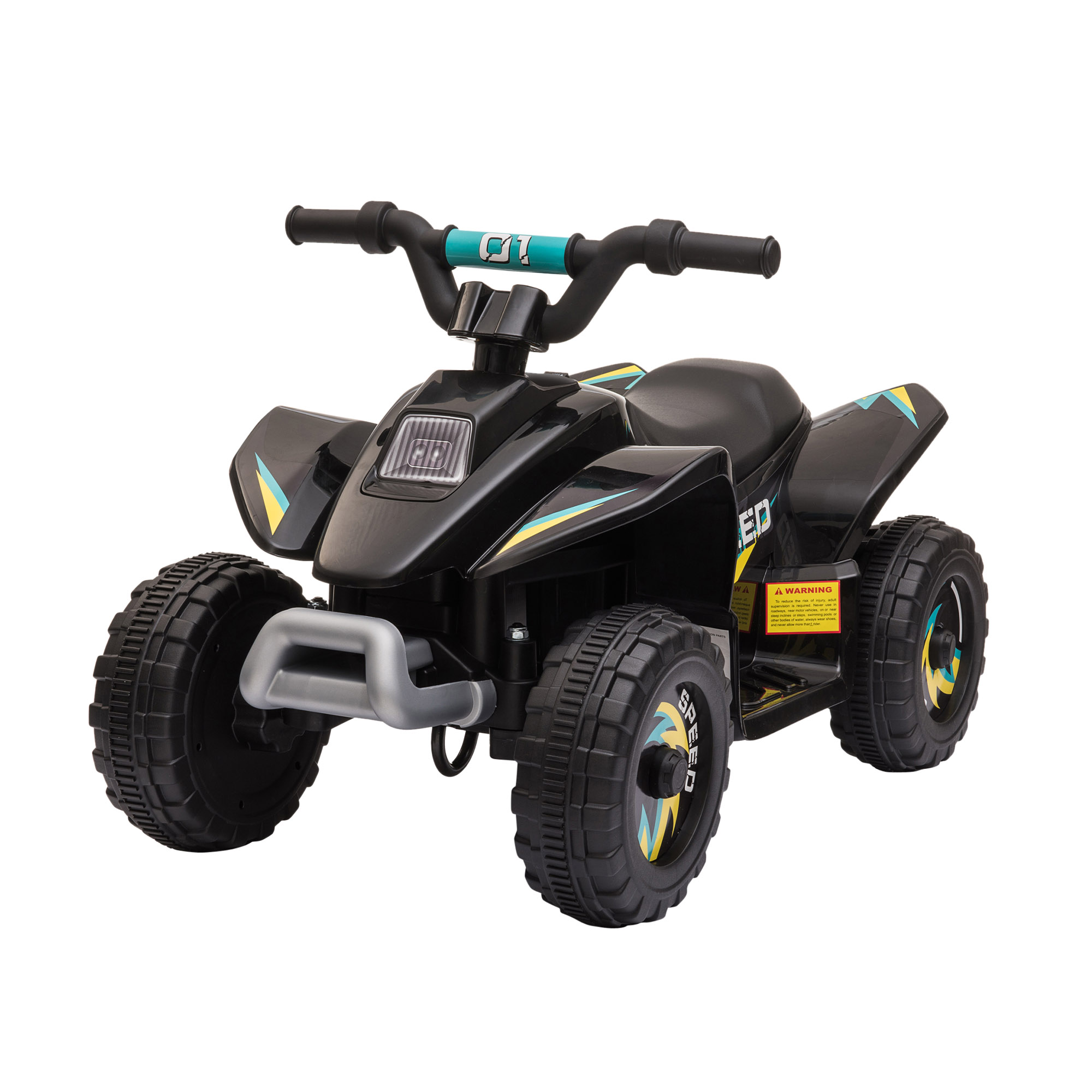 ATV Copii Electric cu Baterie Incarcabila HOMCOM, Viteza 2,8-4,6km/h, Varsta 3-5 Ani, Negru | Aosom RO ATV Copii Electric cu Baterie Incarcabila HOMCOM, Viteza 2,8-4,6km/h, Varsta 3-5 Ani, Negru | Aosom RO