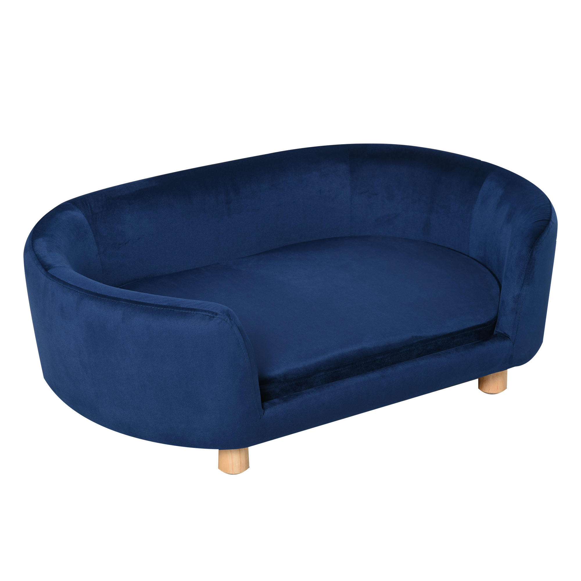 Culcus pentru Caini de Interior PawHut, Canapea pentru Pisici sau Caini de Talie Mica si Medie Max. 22.5kg, din Catifea Albastra | Aosom RO Culcus pentru Caini de Interior PawHut, Canapea pentru Pisici sau Caini de Talie Mica si Medie Max. 22.5kg, din Catifea Albastra | Aosom RO