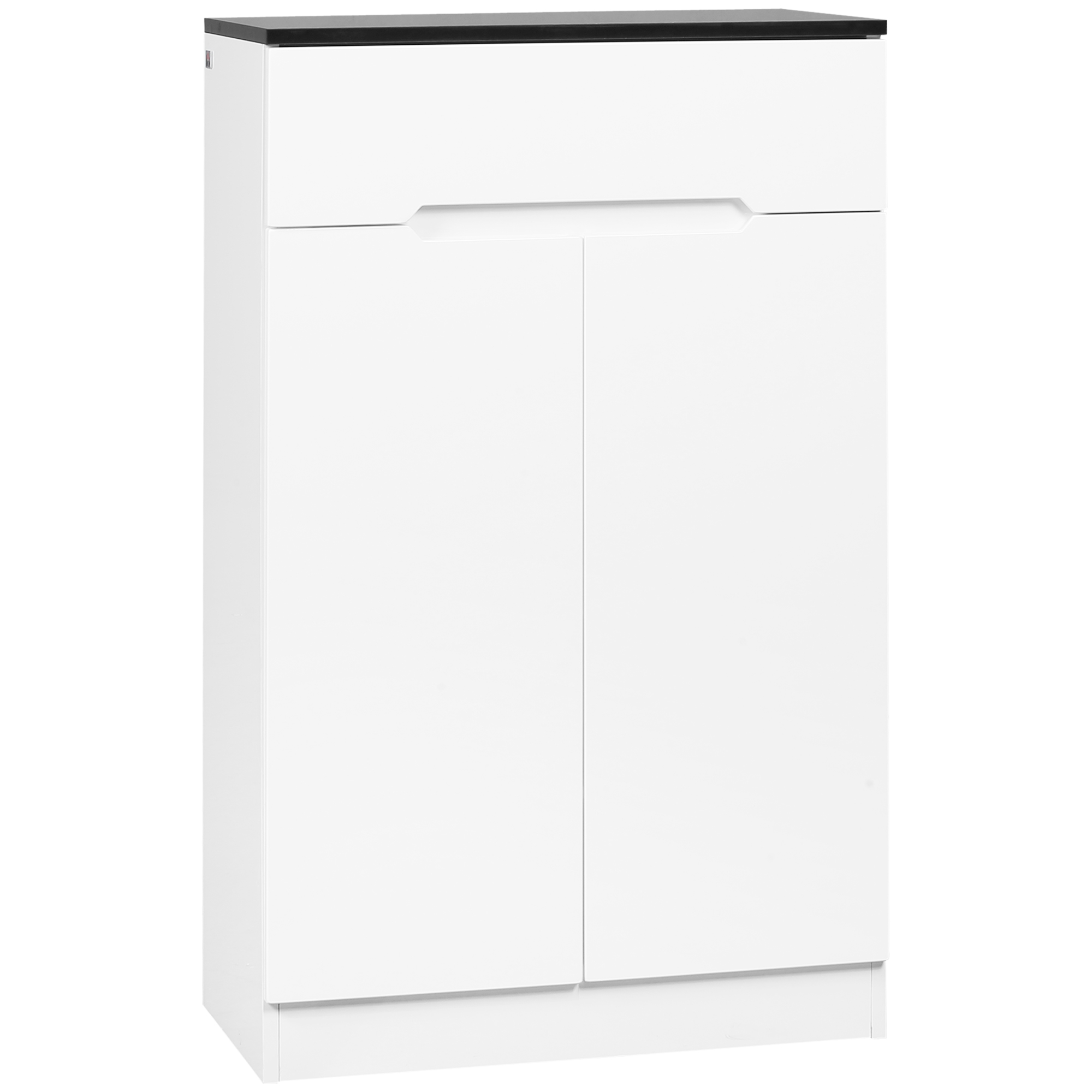 Dulap pentru pantofi slim de 12 perechi pentru holuri cu 3 rafturi reglabile si sertar, design anti-rasturnare, PAL alb 60x32x100cm HOMCOM | Aosom RO Dulap pentru pantofi slim de 12 perechi pentru holuri cu 3 rafturi reglabile si sertar, design anti-rasturnare, PAL alb 60x32x100cm HOMCOM | Aosom RO