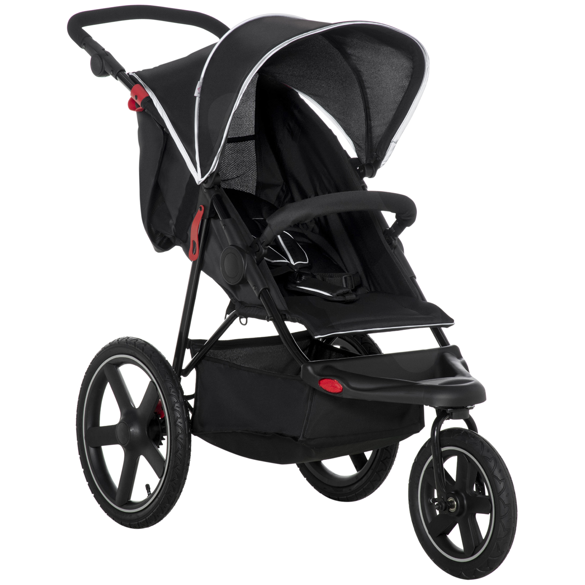 HOMCOM Cărucior Sport pentru Copii 0-36 Luni, Pliabil, cu Baldachin și Coș de Depozitare, 128x58x106 cm, Negru | Aosom Romania HOMCOM Cărucior Sport pentru Copii 0-36 Luni, Pliabil, cu Baldachin și Coș de Depozitare, 128x58x106 cm, Negru | Aosom Romania