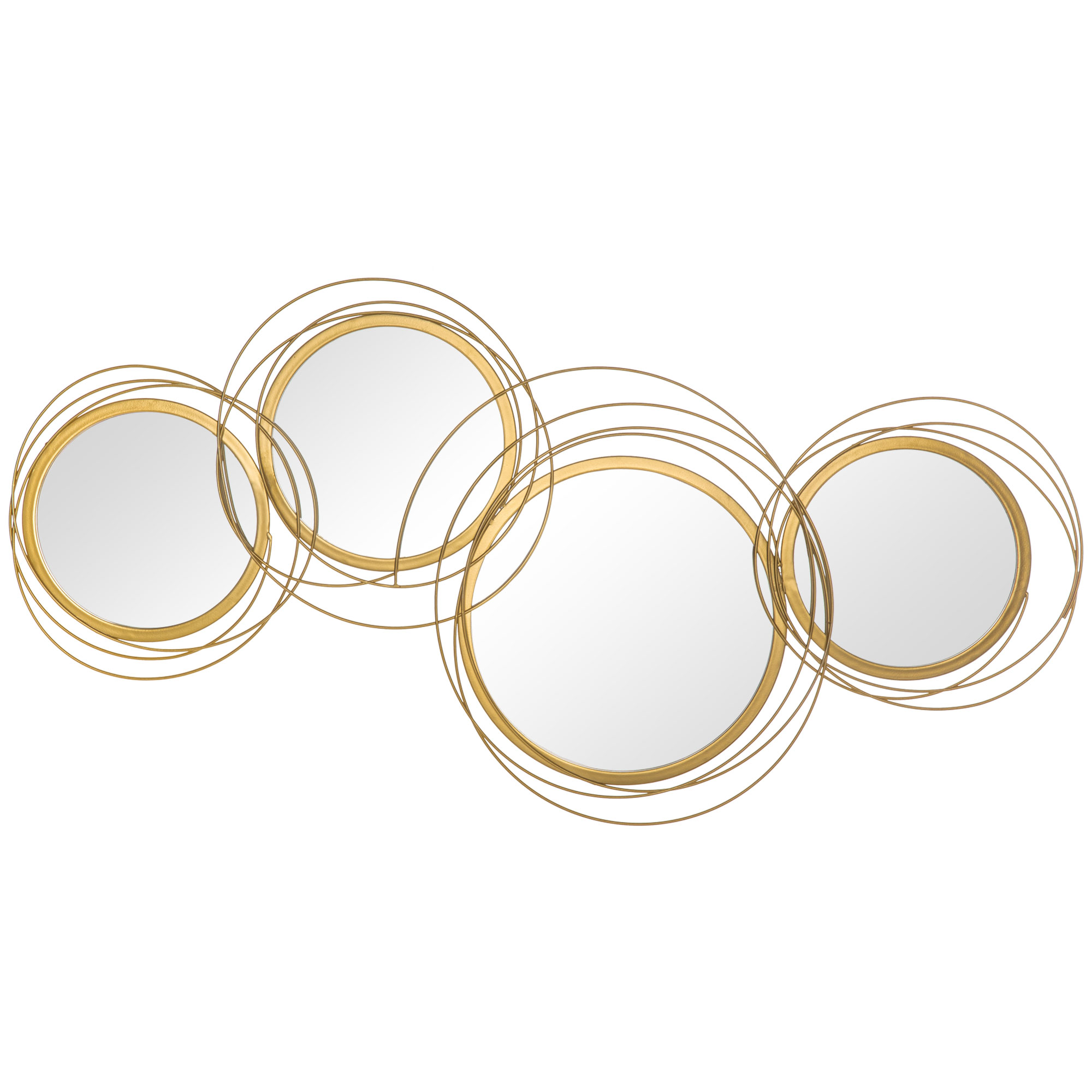 HOMCOM Decoratiune de perete din metal Decor oglinda decorativa moderna Sculpturi de perete | AOSOM RO HOMCOM Decoratiune de perete din metal Decor oglinda decorativa moderna Sculpturi de perete | AOSOM RO