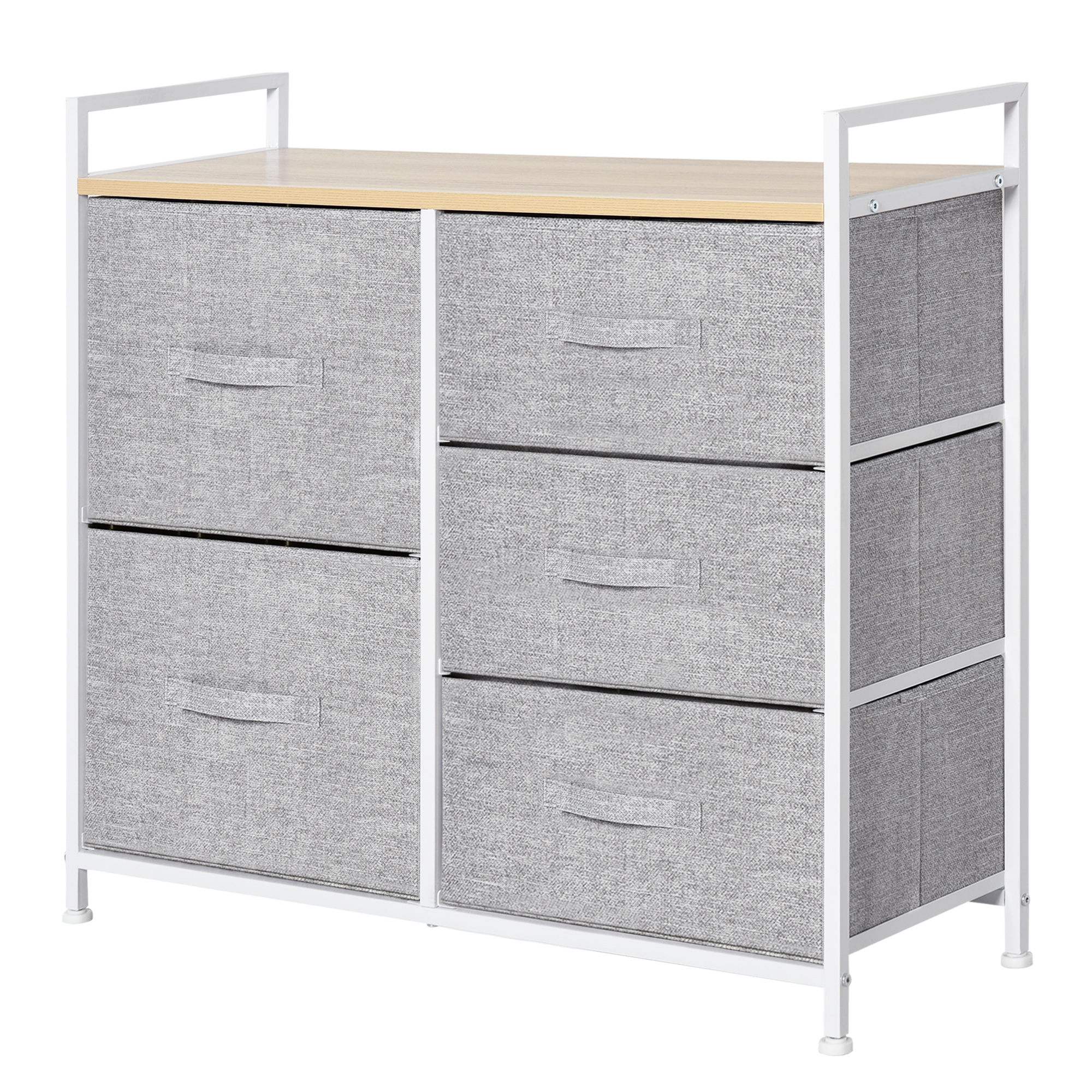 HOMCOM Dulap Organizator Multifuncțional cu 5 Sertare Detașabile, Cadru din Oțel, pentru Casa, 83x29x77cm, Design Modern | Aosom Romania HOMCOM Dulap Organizator Multifuncțional cu 5 Sertare Detașabile, Cadru din Oțel, pentru Casa, 83x29x77cm, Design Modern | Aosom Romania